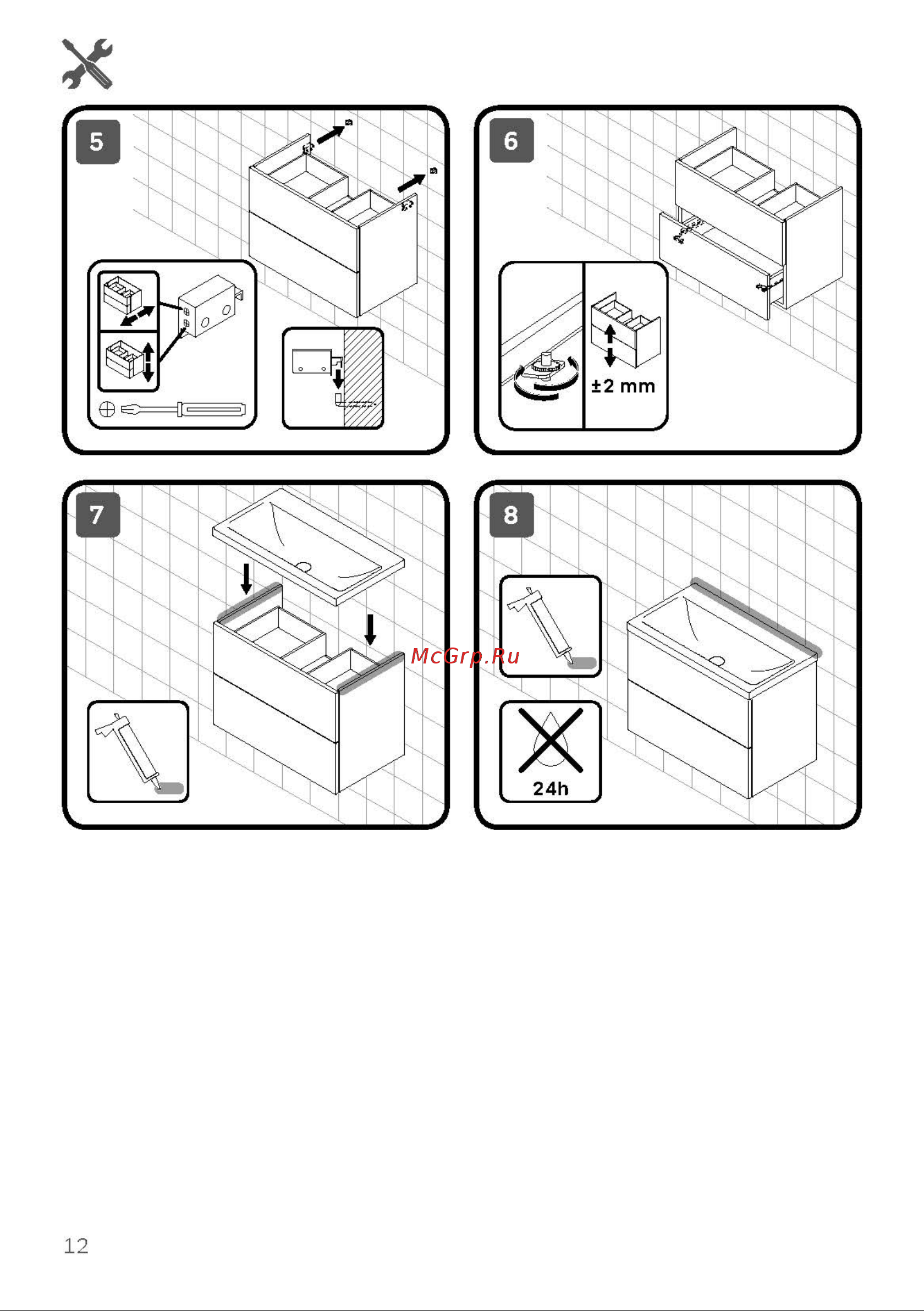 AM.PM 20962 Gem 75 см, 3 предмета, графит матовый, подвесной [12/16] Bathroomfurniture_gem_manual_a5_wrk_страница_12