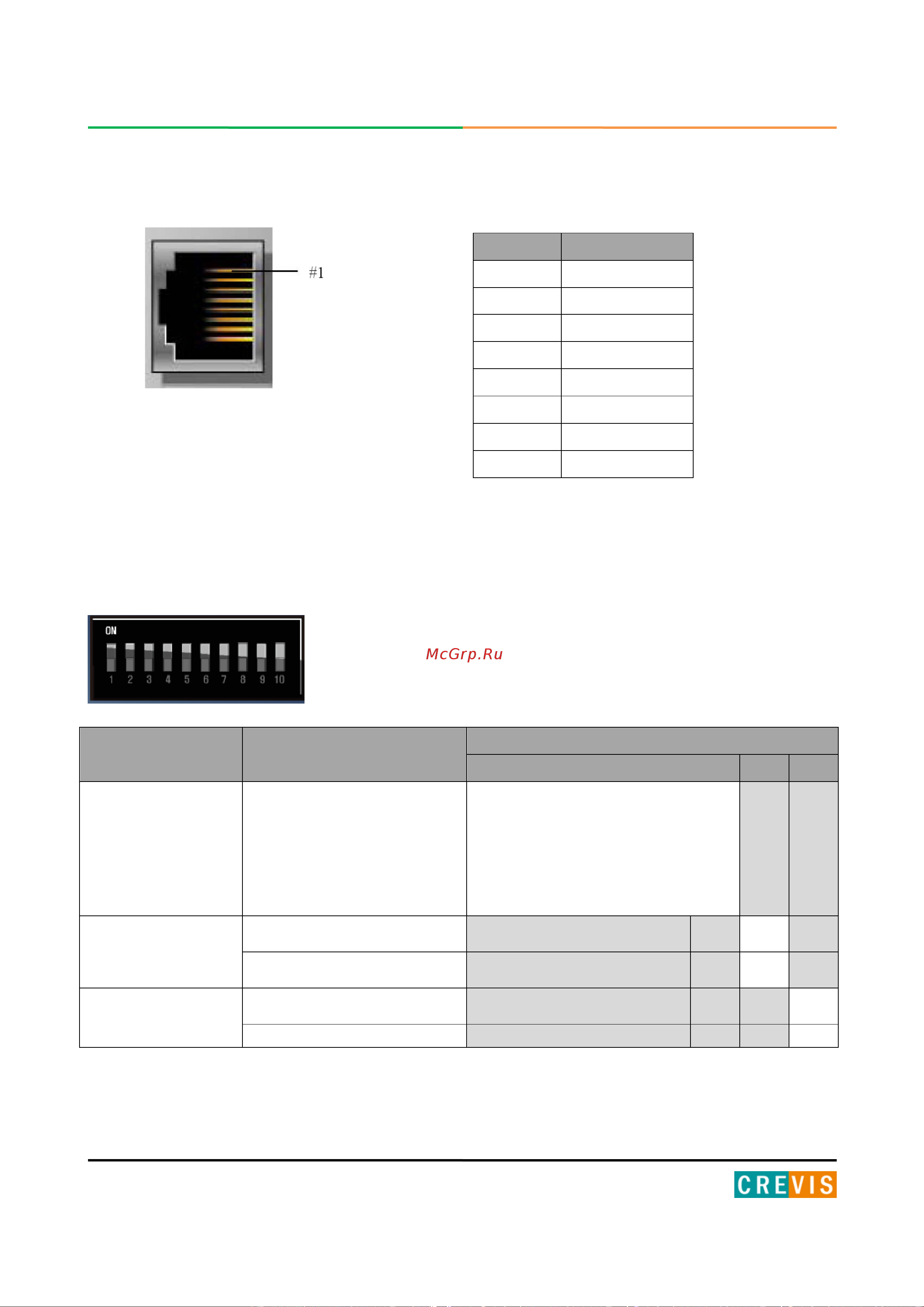 Crevis GN-9289 [19/39] Распиновка коннектора rj 45