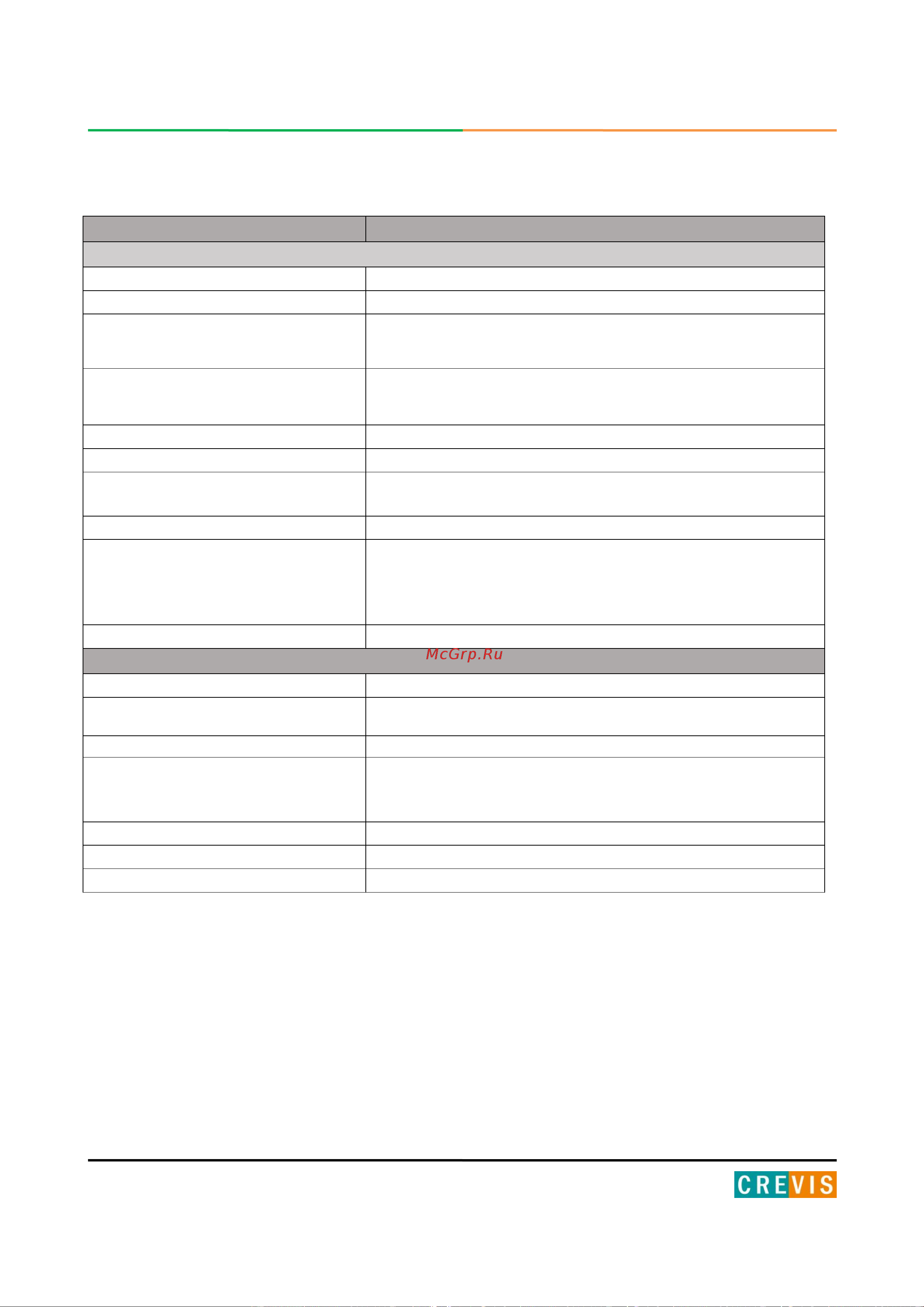 Crevis GT-2318 [15/122] Технические характеристики