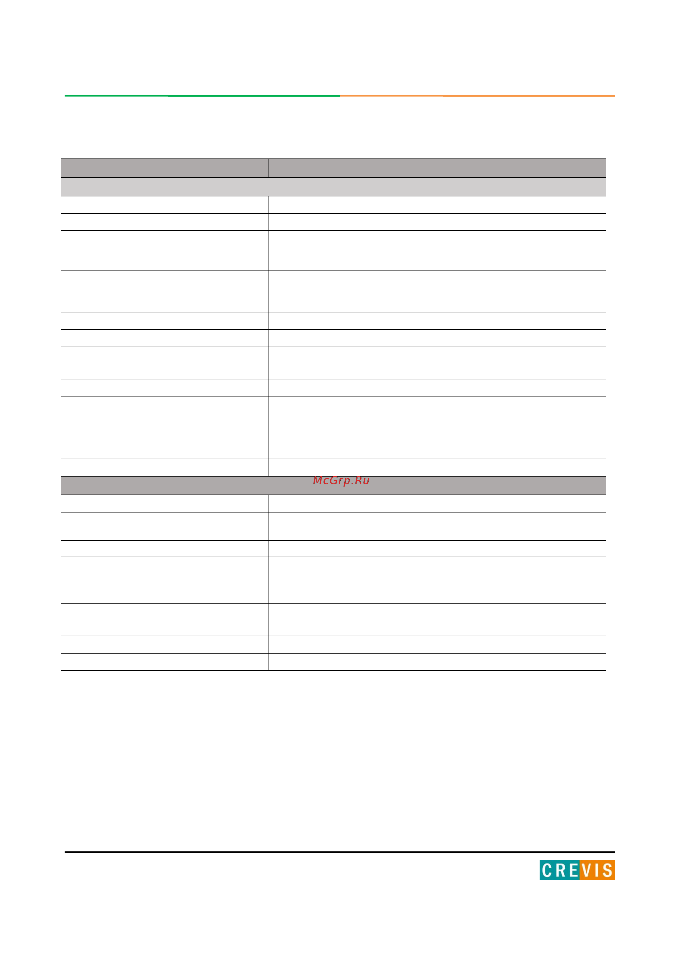 Crevis GT-2318 [30/122] Технические характеристики