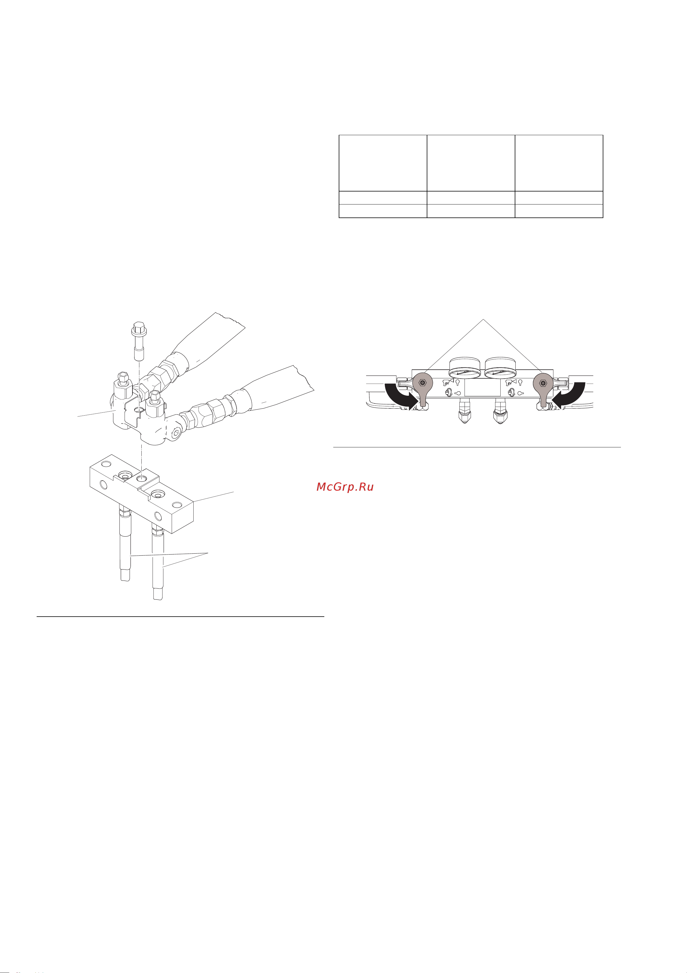 Graco Gusmer GH-2	26C201 [34/110] Подключение коллектора пистолета к линии циркуляции бочки