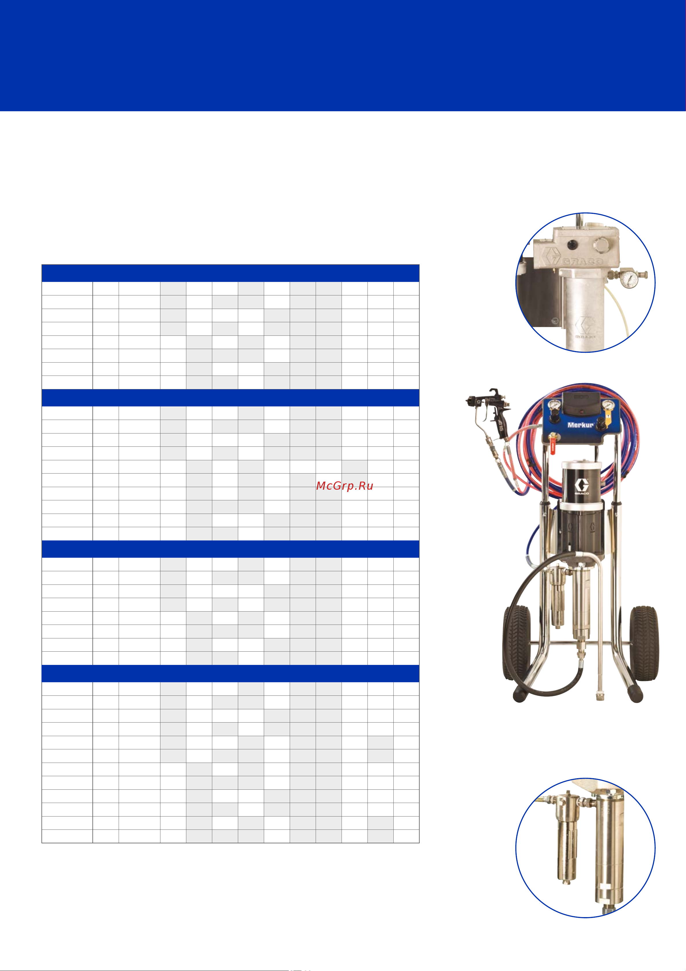 Graco Merkur 10:1 G10C03 [7/12] Информация для заказа