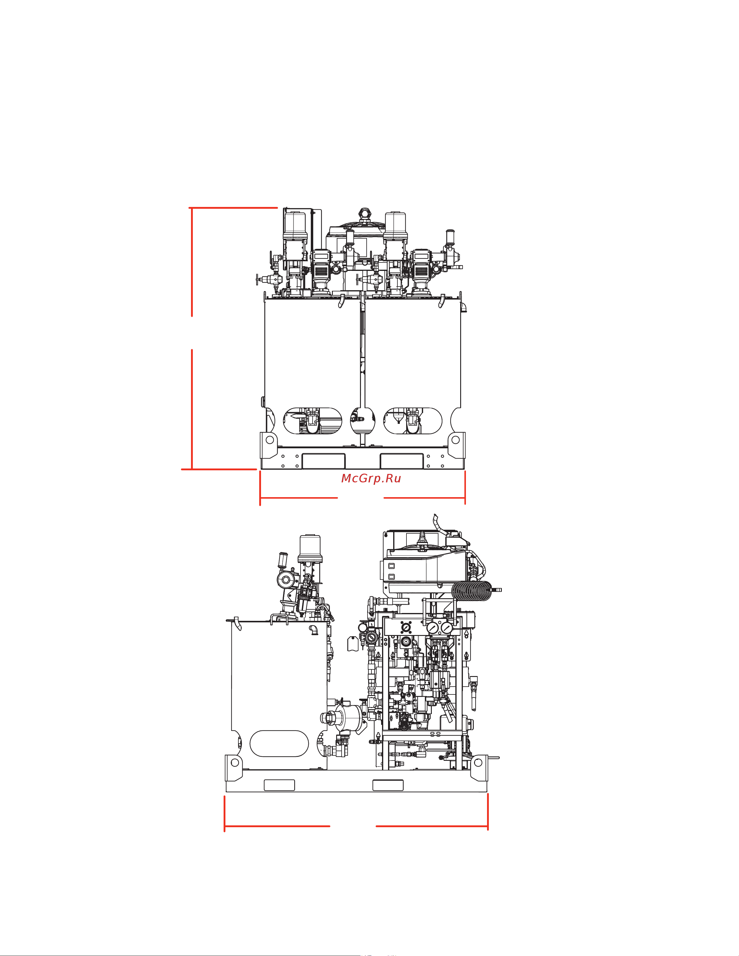 Graco XP70s-hf 577222 [82/86] System dimensions