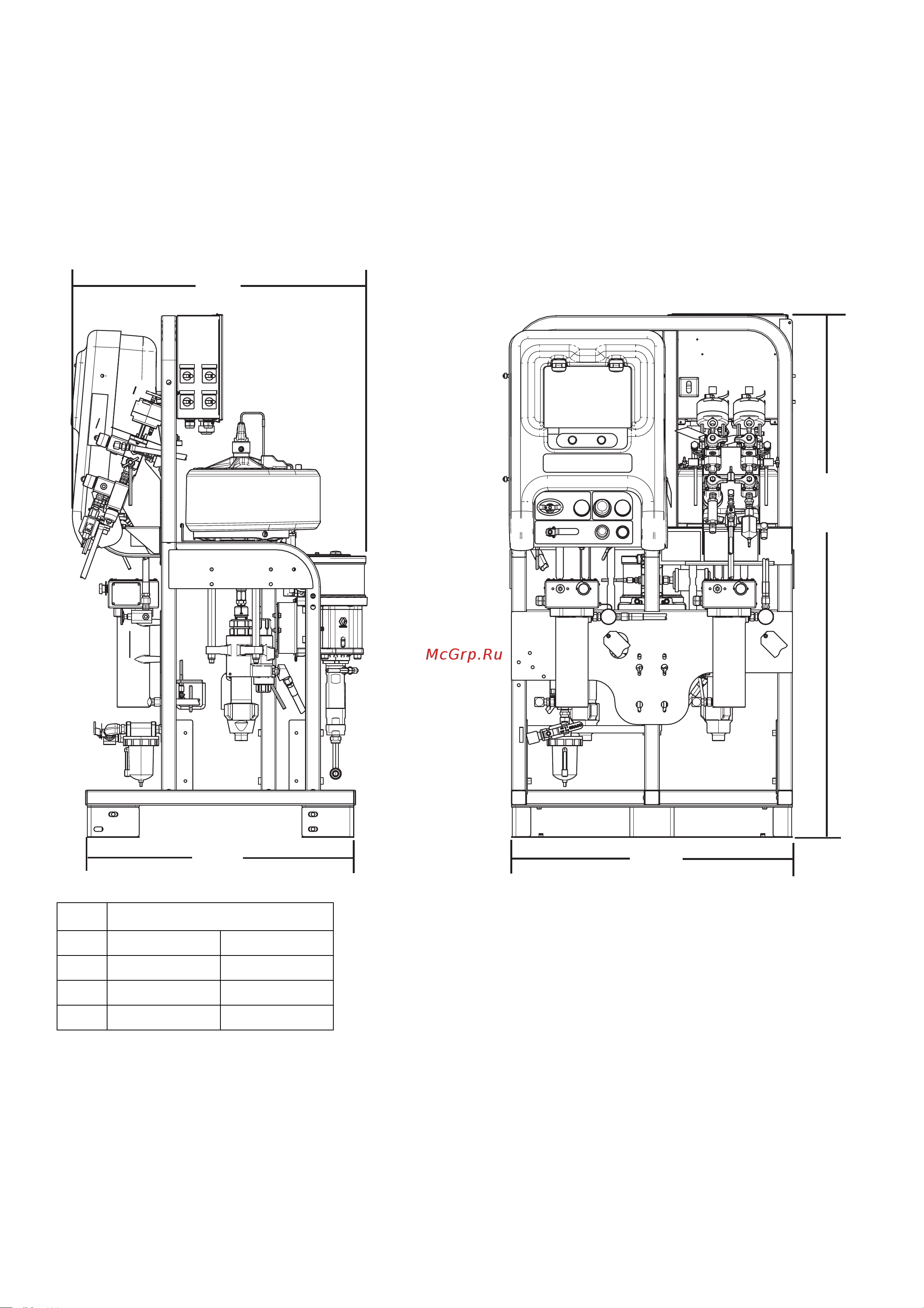 Graco XM 50 XM1P00 [96/106] Размеры