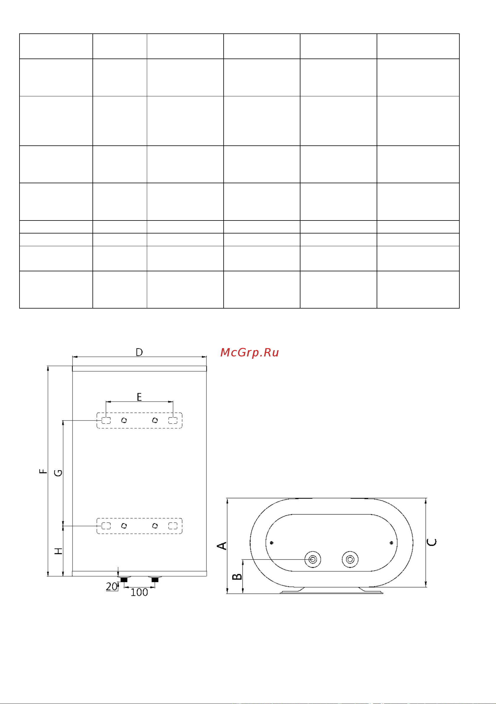 Timberk T-WSS100-N39D-V [21/48] Dimensions