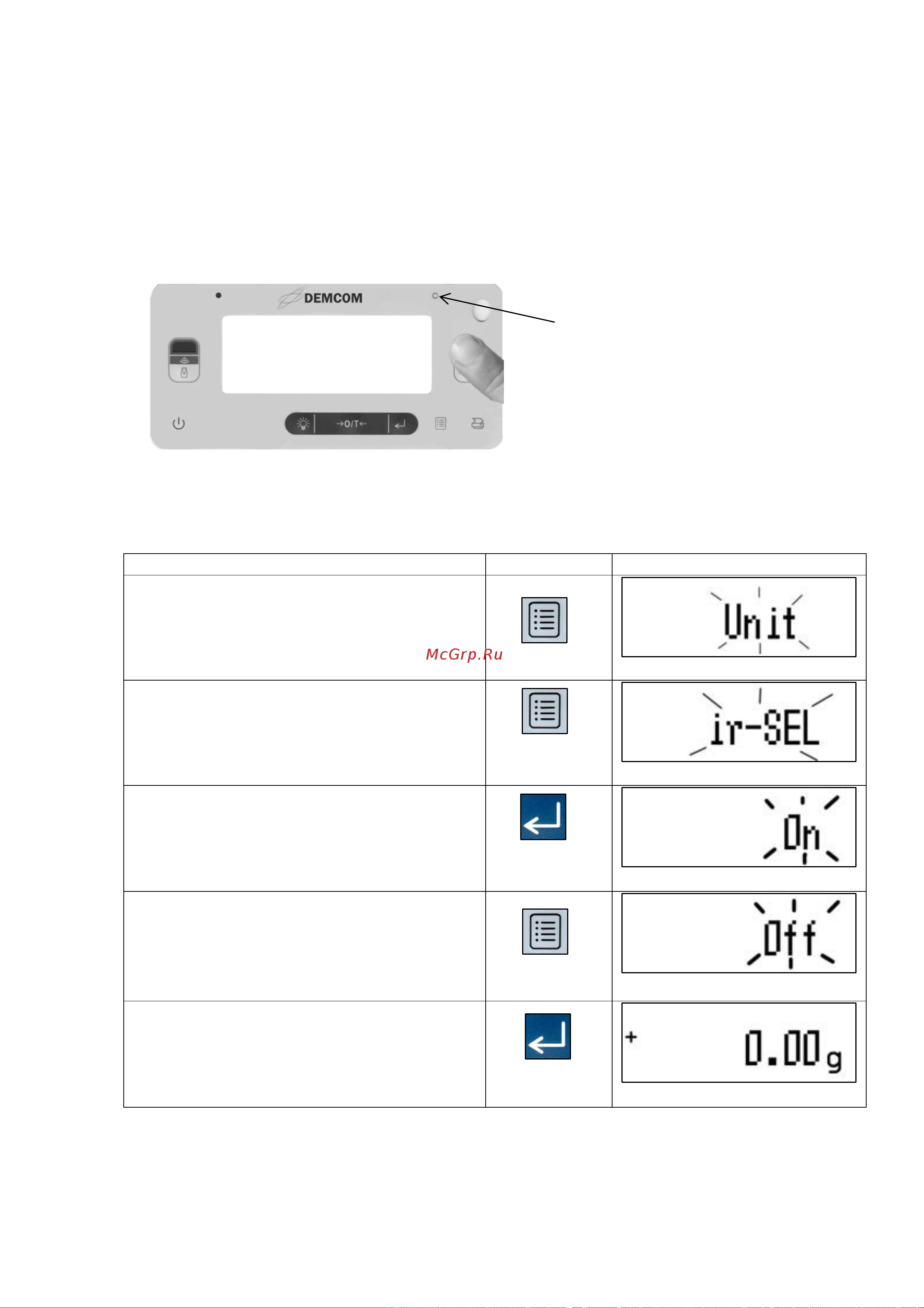 Demcom DL-123 [24/29] Инфракрасные сенсоры