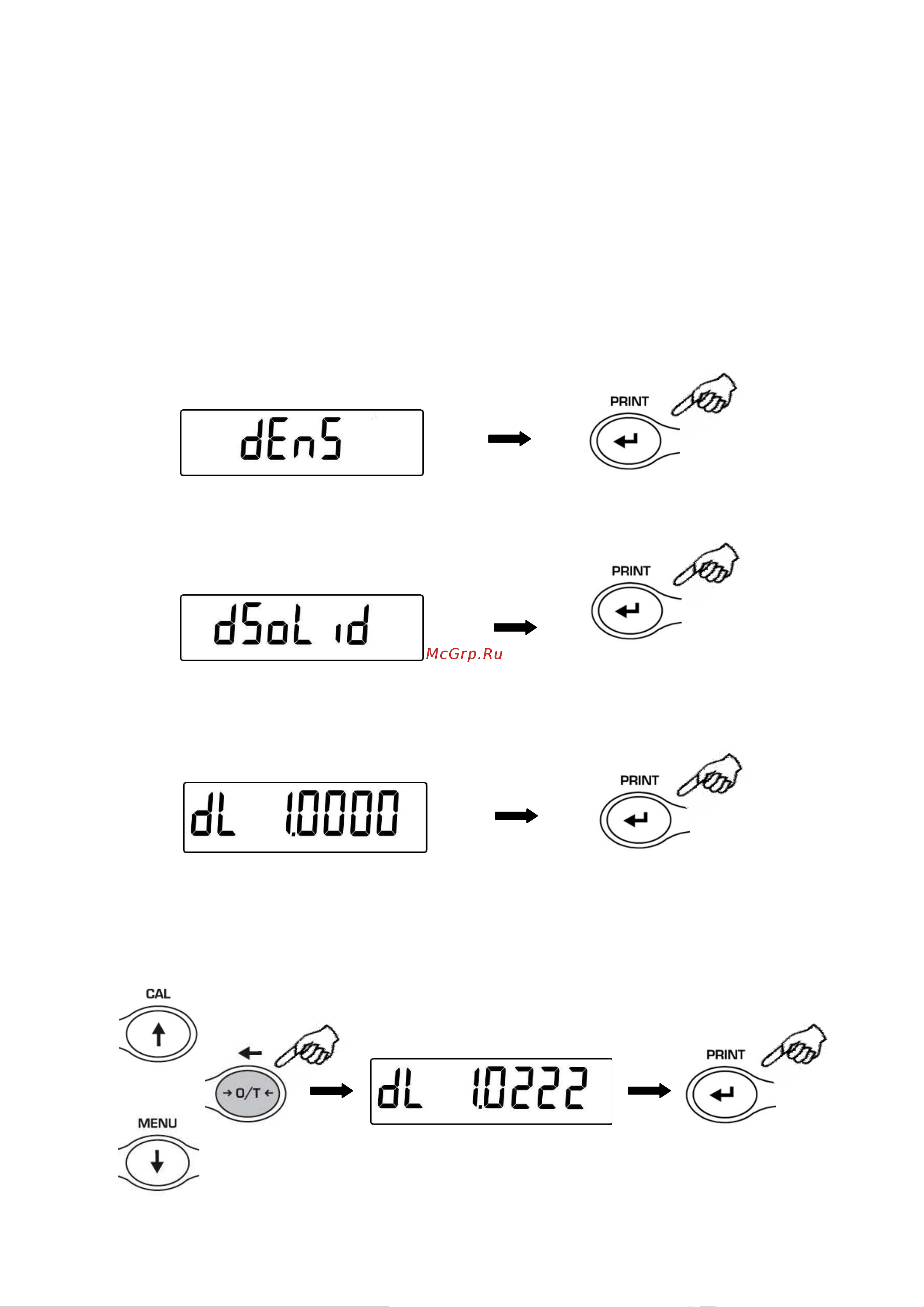 Demcom DA-8202 [40/65] Определение плотности твердых тел и жидкостей