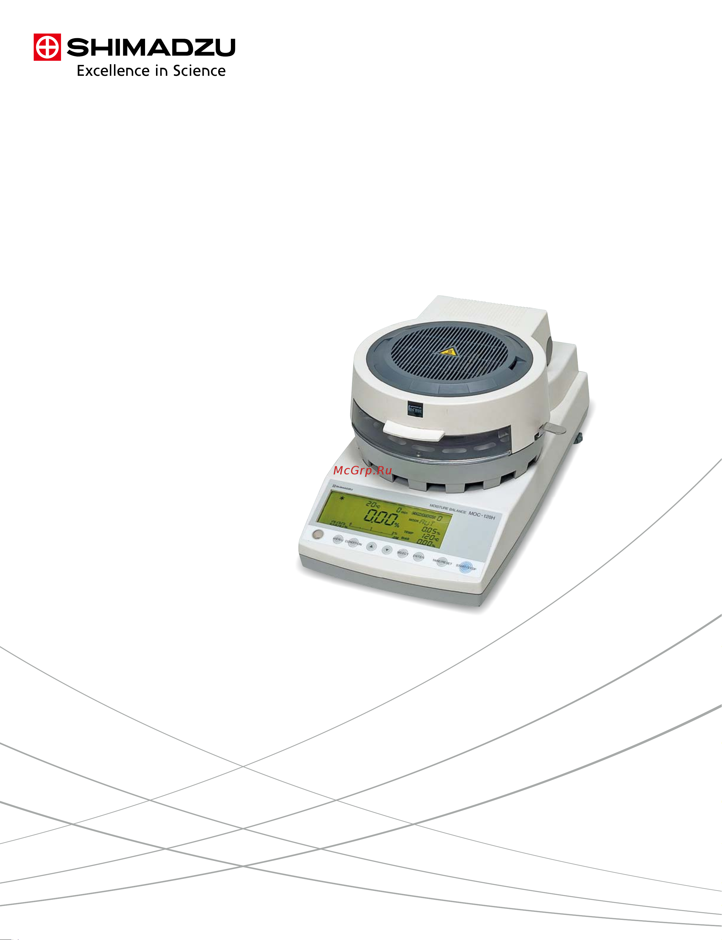 Shimadzu MOC-120H Руководство пользователя онлайн