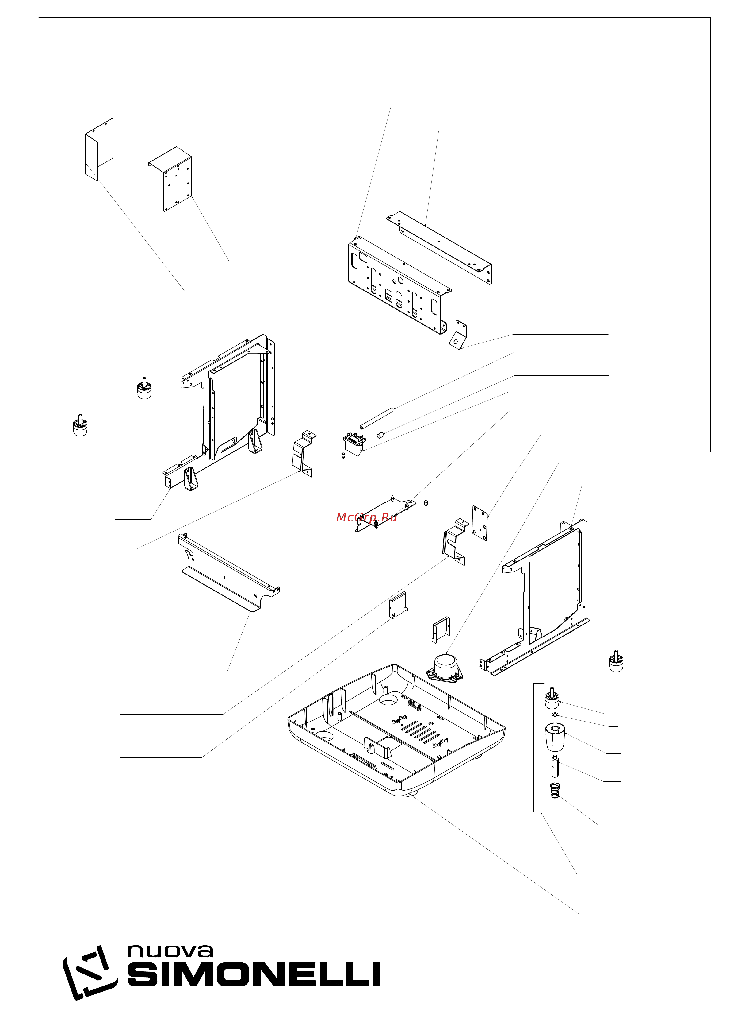 Nuova Simonelli Appia II Compact 2 Gr V высокие группы, экономайзер [11/15] 04 22 tav 09 appia ii compact componenti telaio