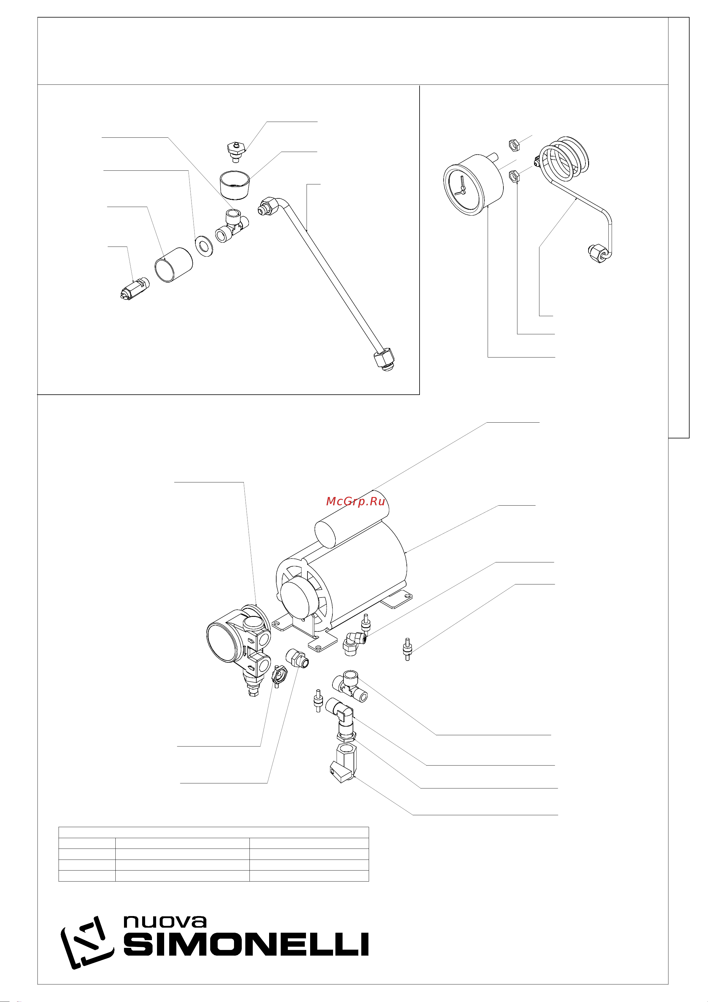 Nuova Simonelli Appia II Compact 2 Gr V высокие группы, экономайзер [6/15] 04 22 tav 04 appia ii compact componenti idraulici