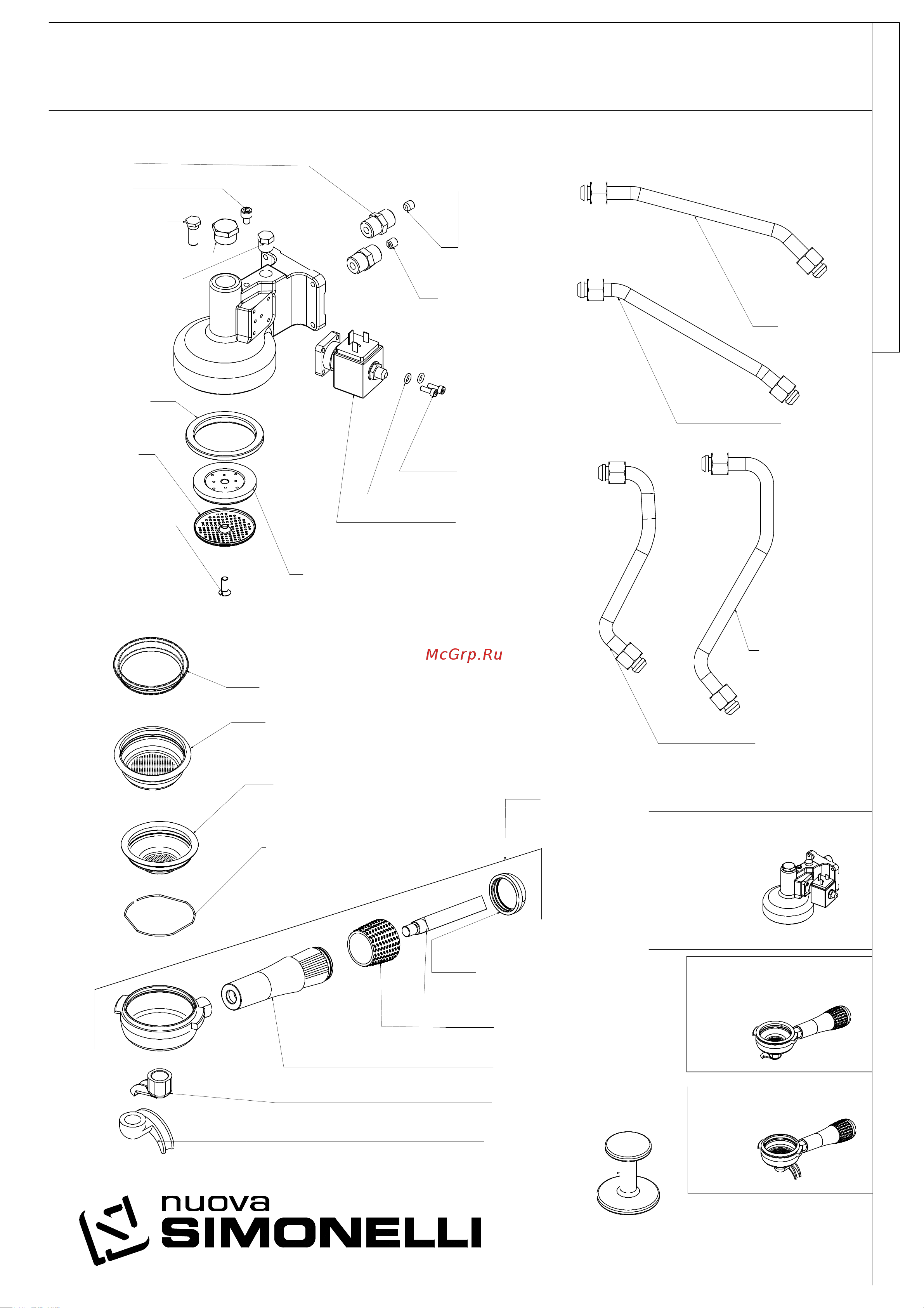 Nuova Simonelli Appia II 2 Gr S высокие группы [5/16] Tav 03