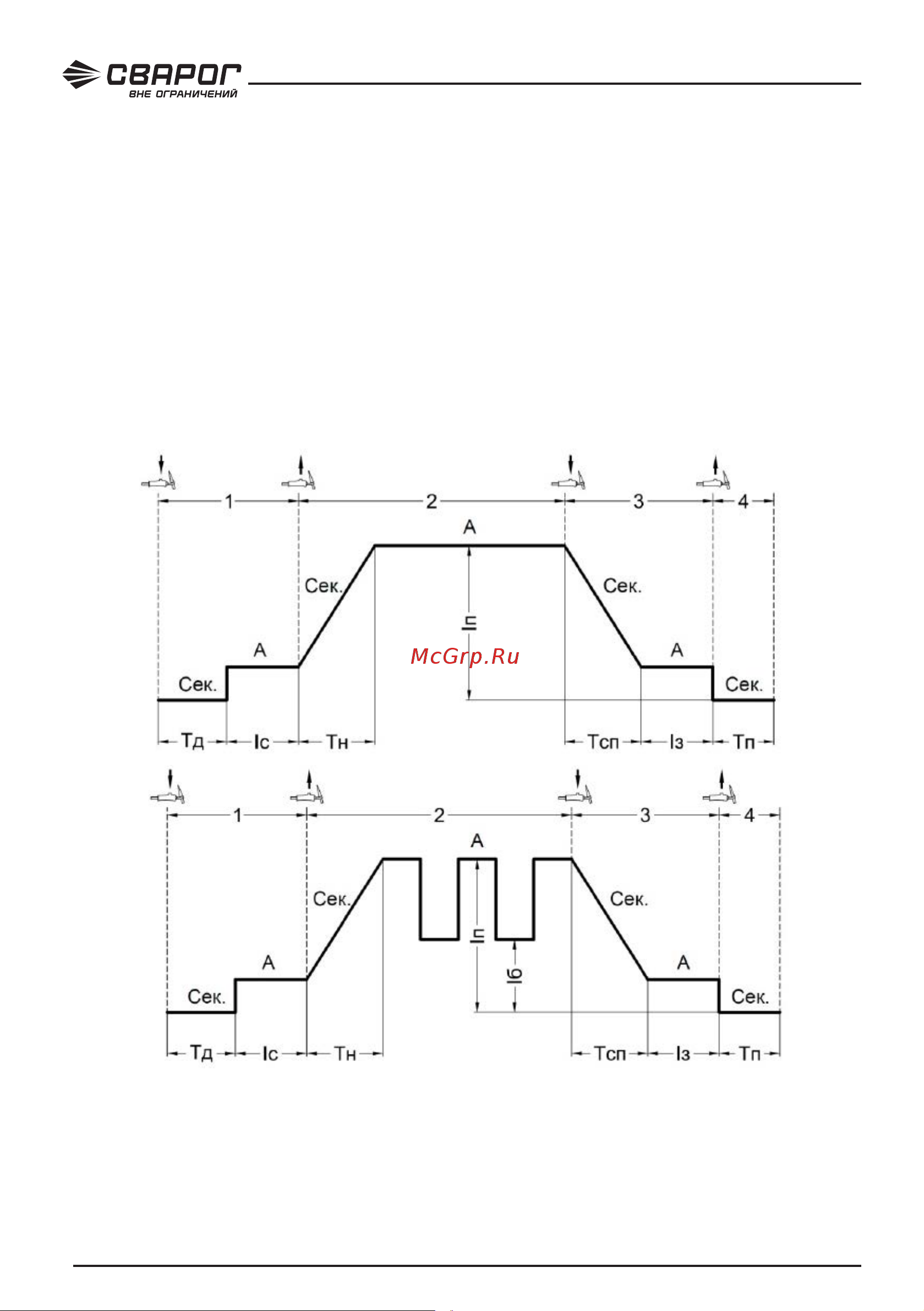Сварог REAL TIG 315 P AC/DC MULTIWAVE (E30301) Инструкция по эксплуатации онлайн [24/96] 687519