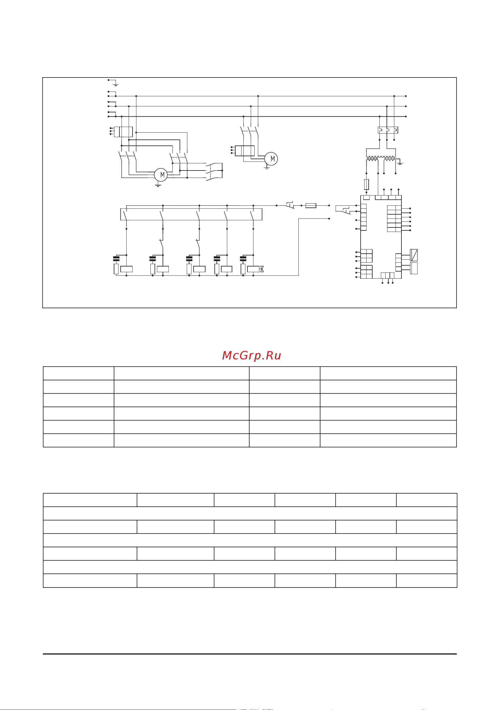 Comprag F3008 [12/92] Electrical diagram and main components