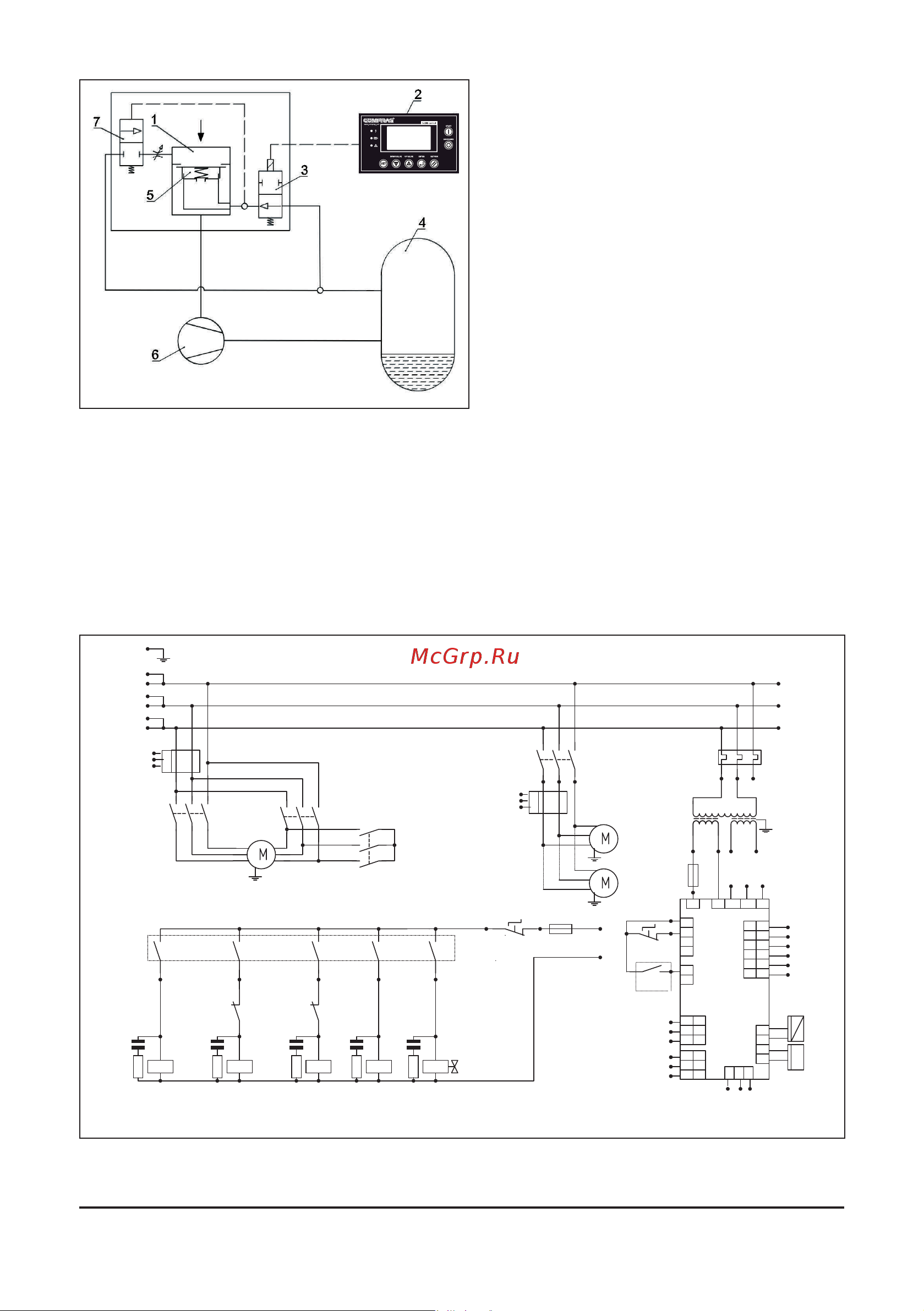 Comprag D-1508 [11/92] Electrical diagram and main components