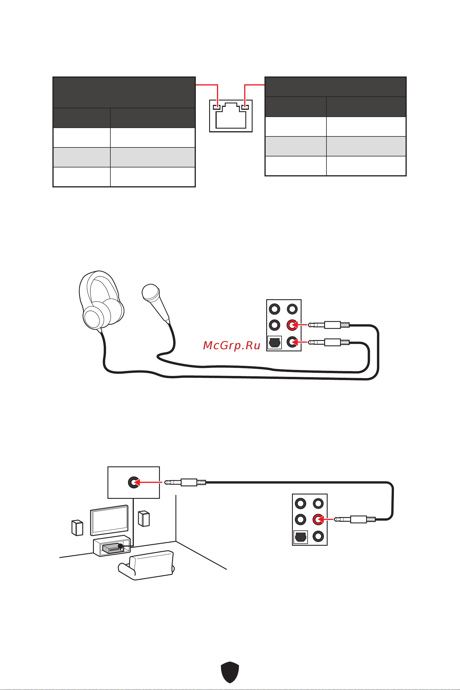 MSI MAG Z790 TOMAHAWK WIFI [24/58] Подключение аудиоразъемов