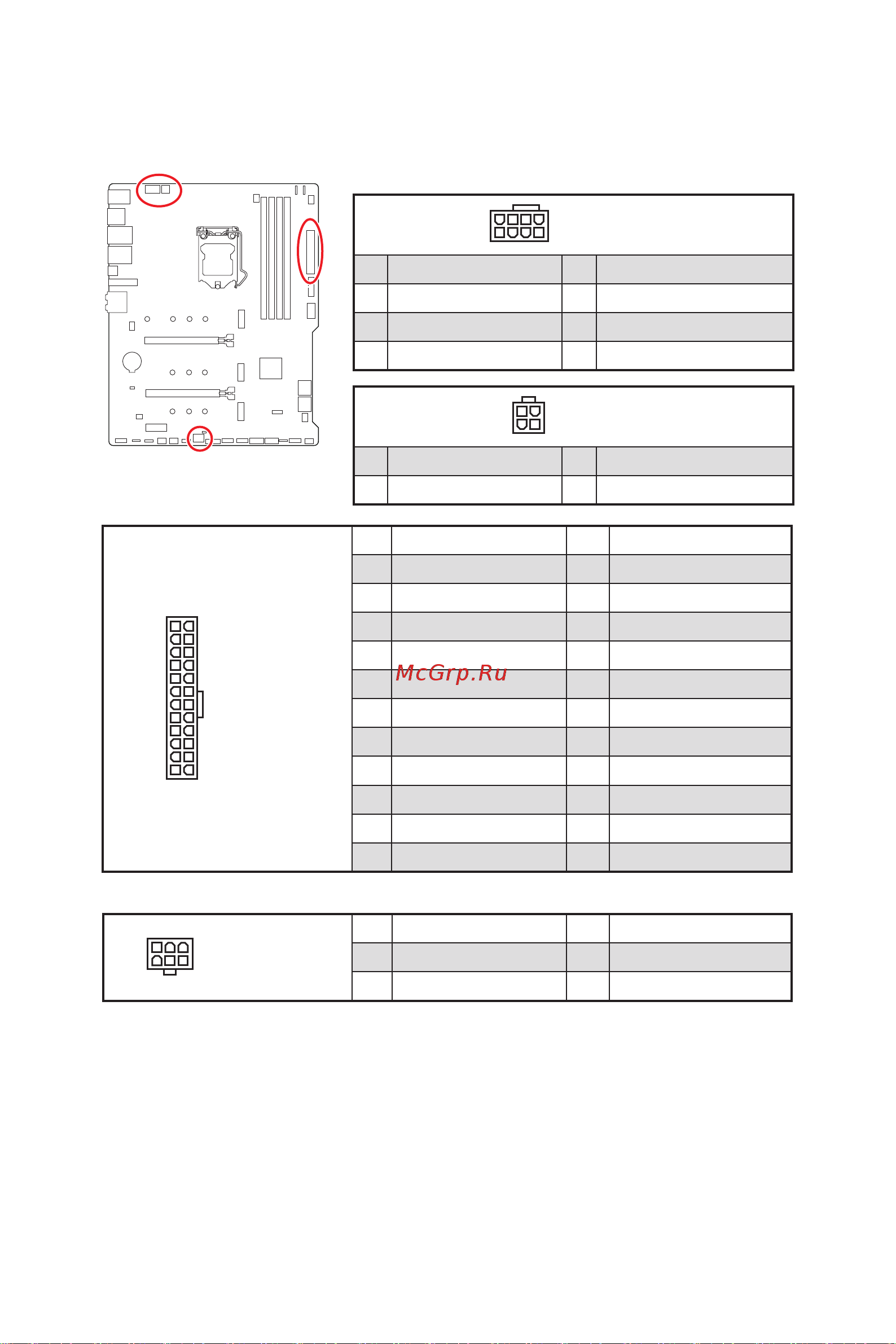 MSI MAG B560 TORPEDO [27/40] Cpu_pwr1 2 atx_pwr1 pcie_pwr1 разъемы питания