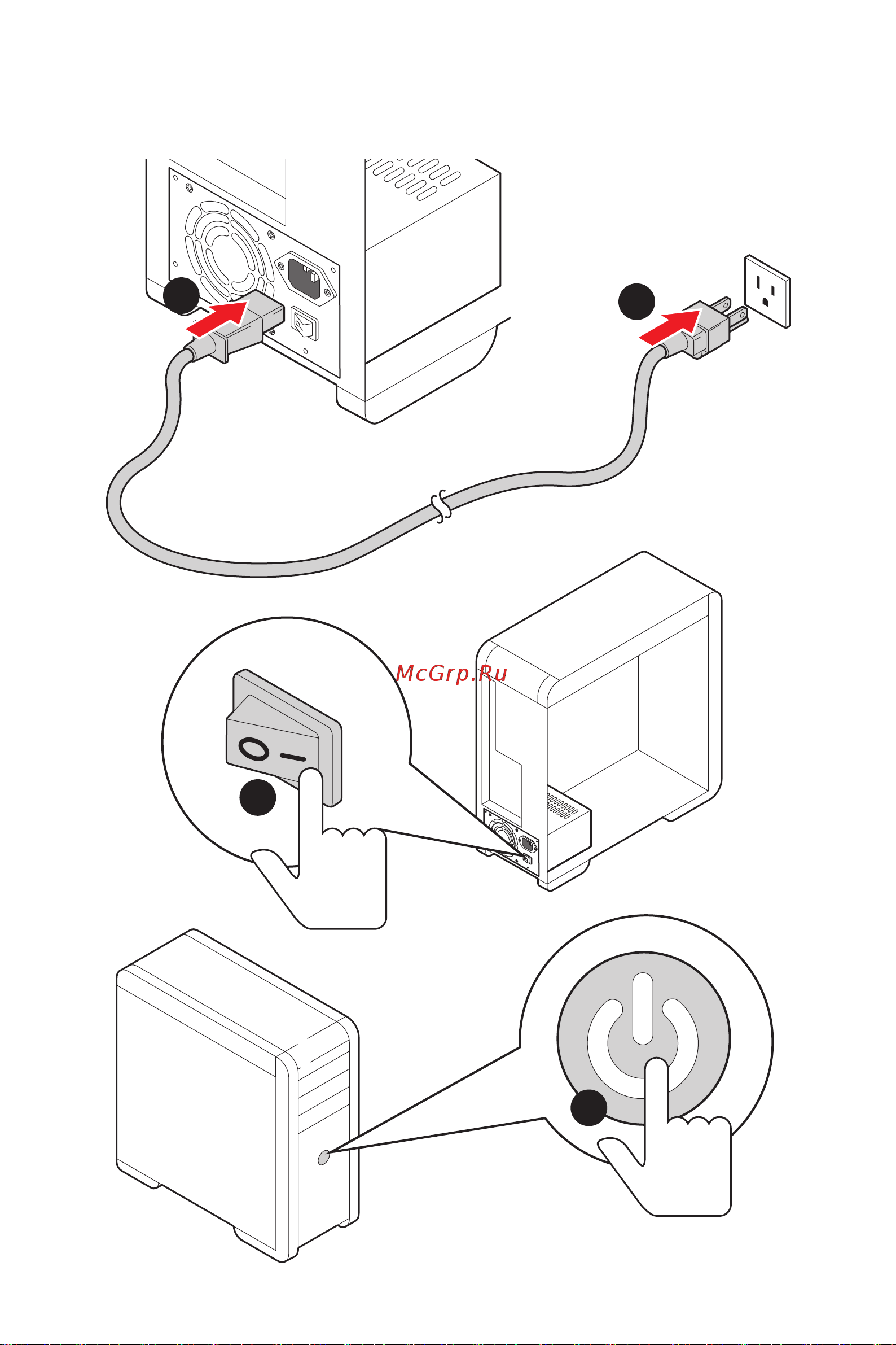 MSI B560M PRO-VDH WIFI [10/144] Power on einschalten mettre sous tension включение питания