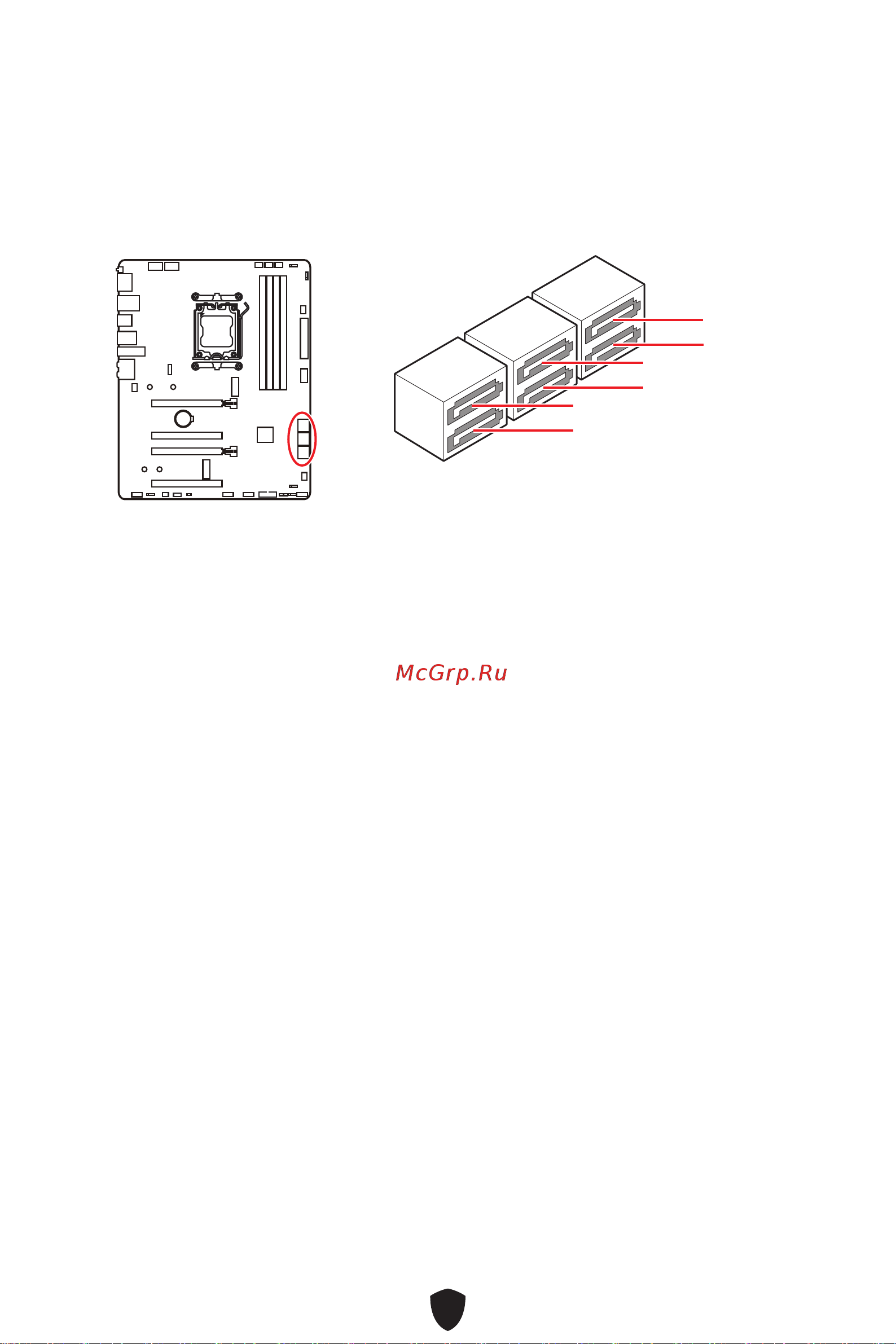 MSI PRO B650-P WIFI [35/55] Sata_1 2 sata_a1 a4 разъемы sata 6гб с