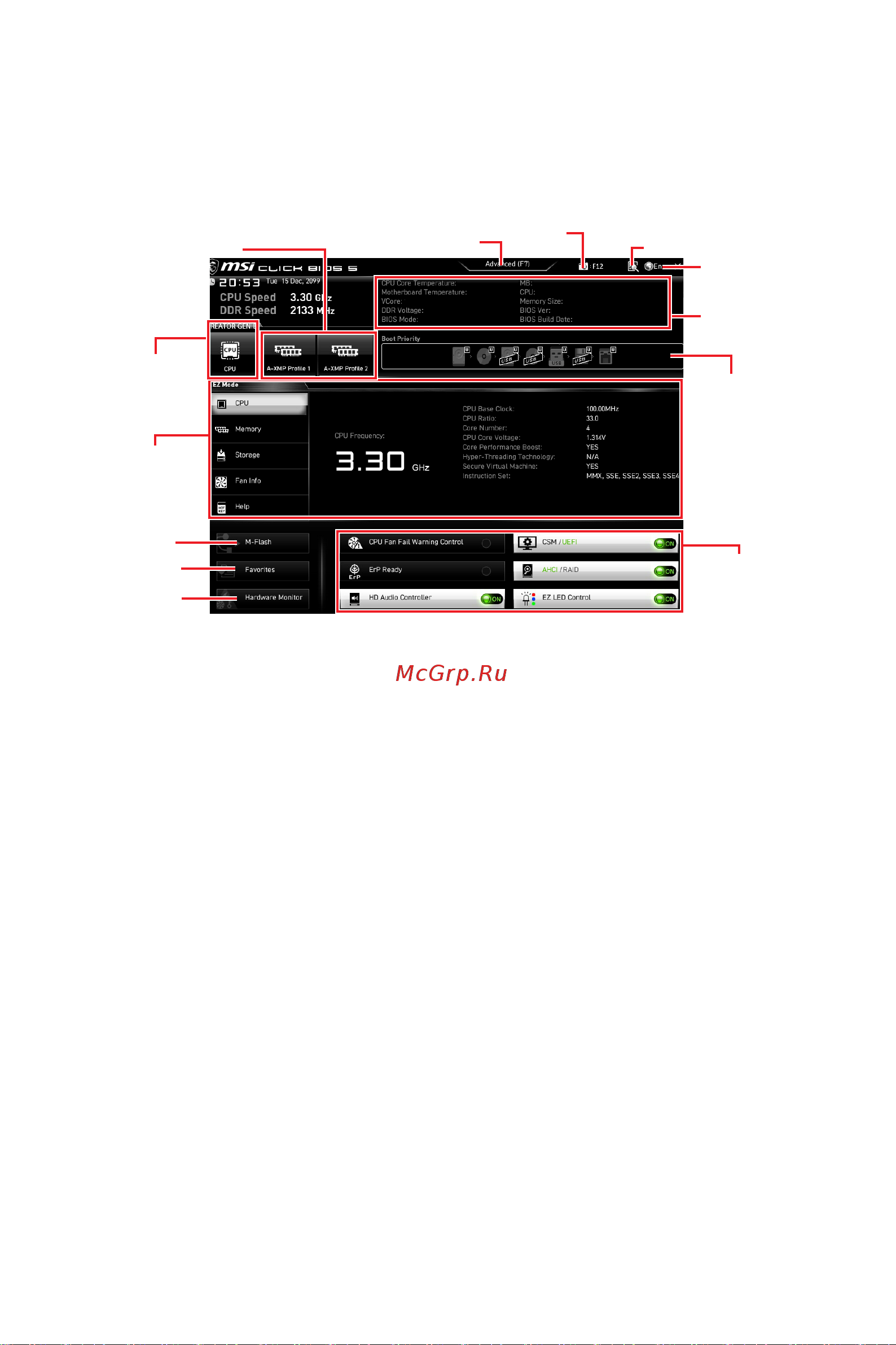 MSI B550-A PRO [166/176] Режим ez