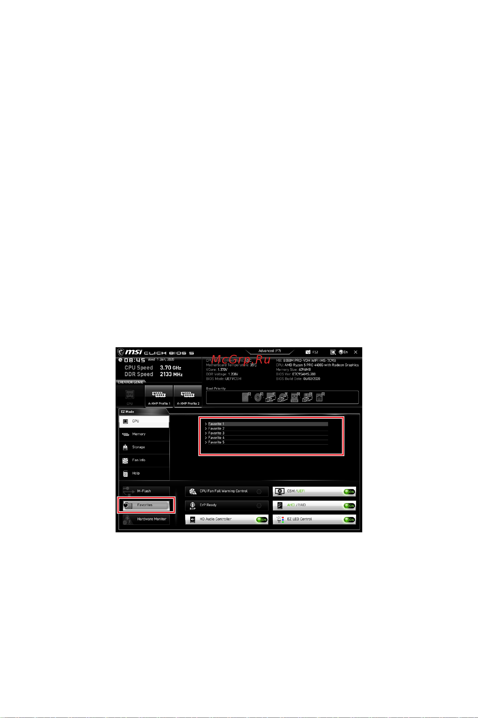 MSI B550M PRO-VDH WIFI [160/168] Внимание