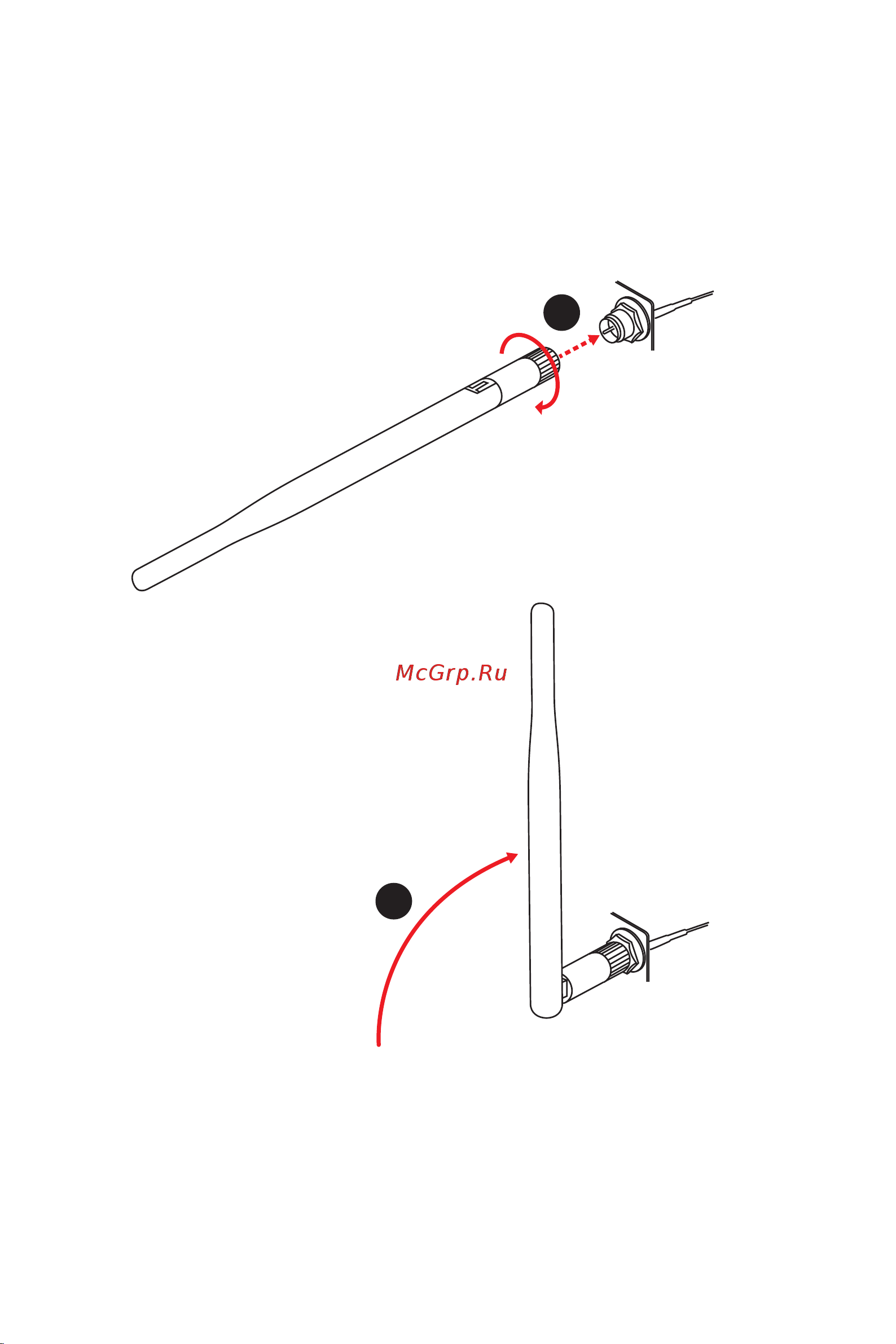 MSI B550M PRO-VDH WIFI [23/168] Installing antennas