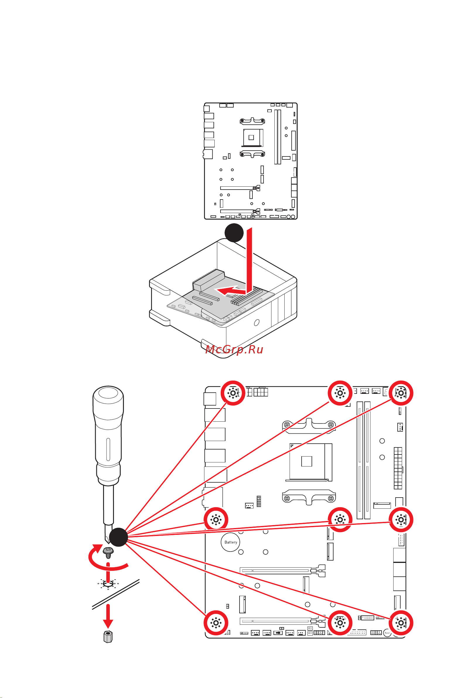 MSI MEG X570S UNIFY-X MAX [6/204] Installing the motherboard installation des motherboards installer la carte mère установка материнской платы