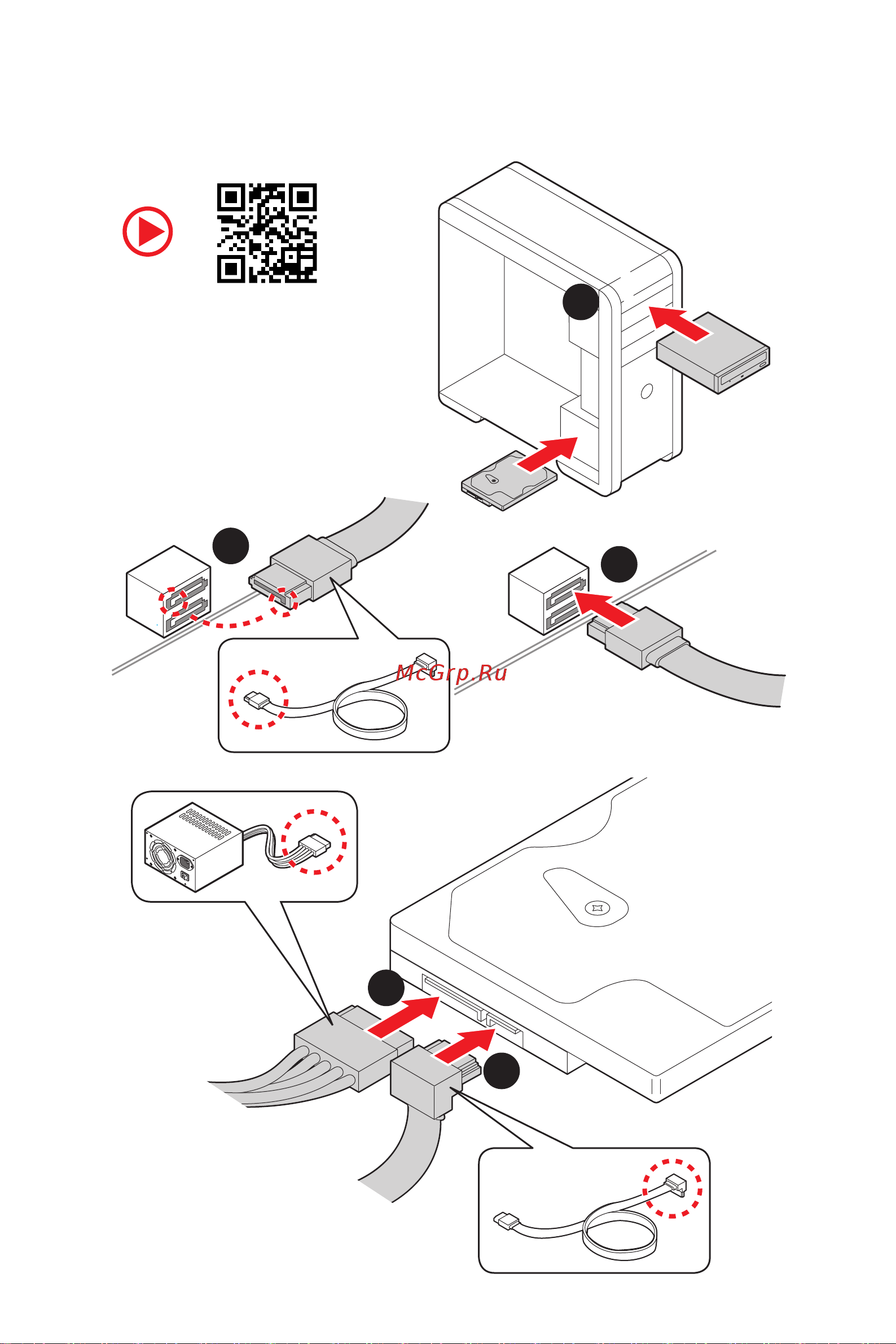MSI MEG X570S UNIFY-X MAX [8/204] Installing sata drives installation der sata laufwerke installer le disque dur sata установка дисков sata
