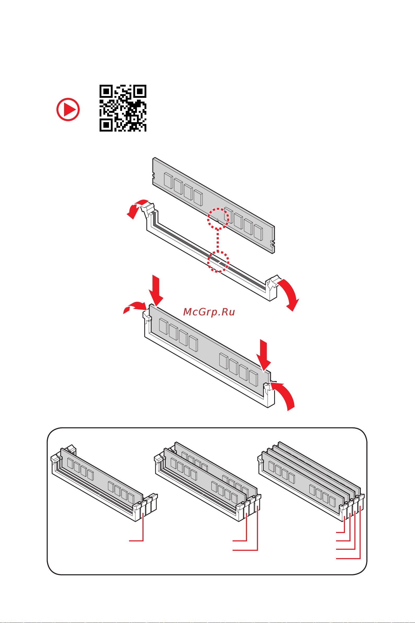 MSI X570-A PRO [4/160] Installing ddr4 memory installation des ddr4 speichers installer une mémoire ddr4 установка памяти ddr4