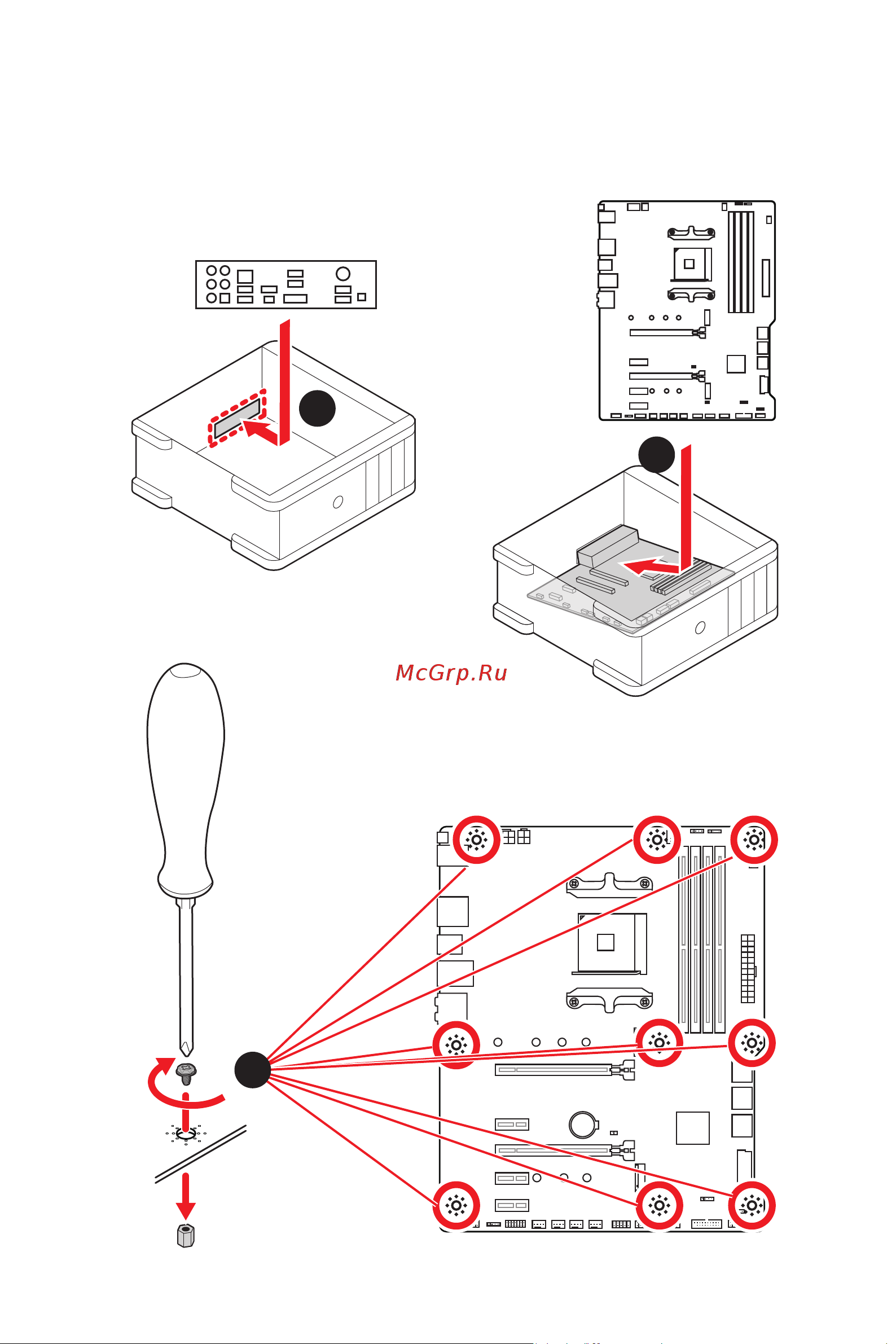 MSI X570-A PRO [6/160] Installing the motherboard installation des motherboards installer la carte mère установка материнской платы