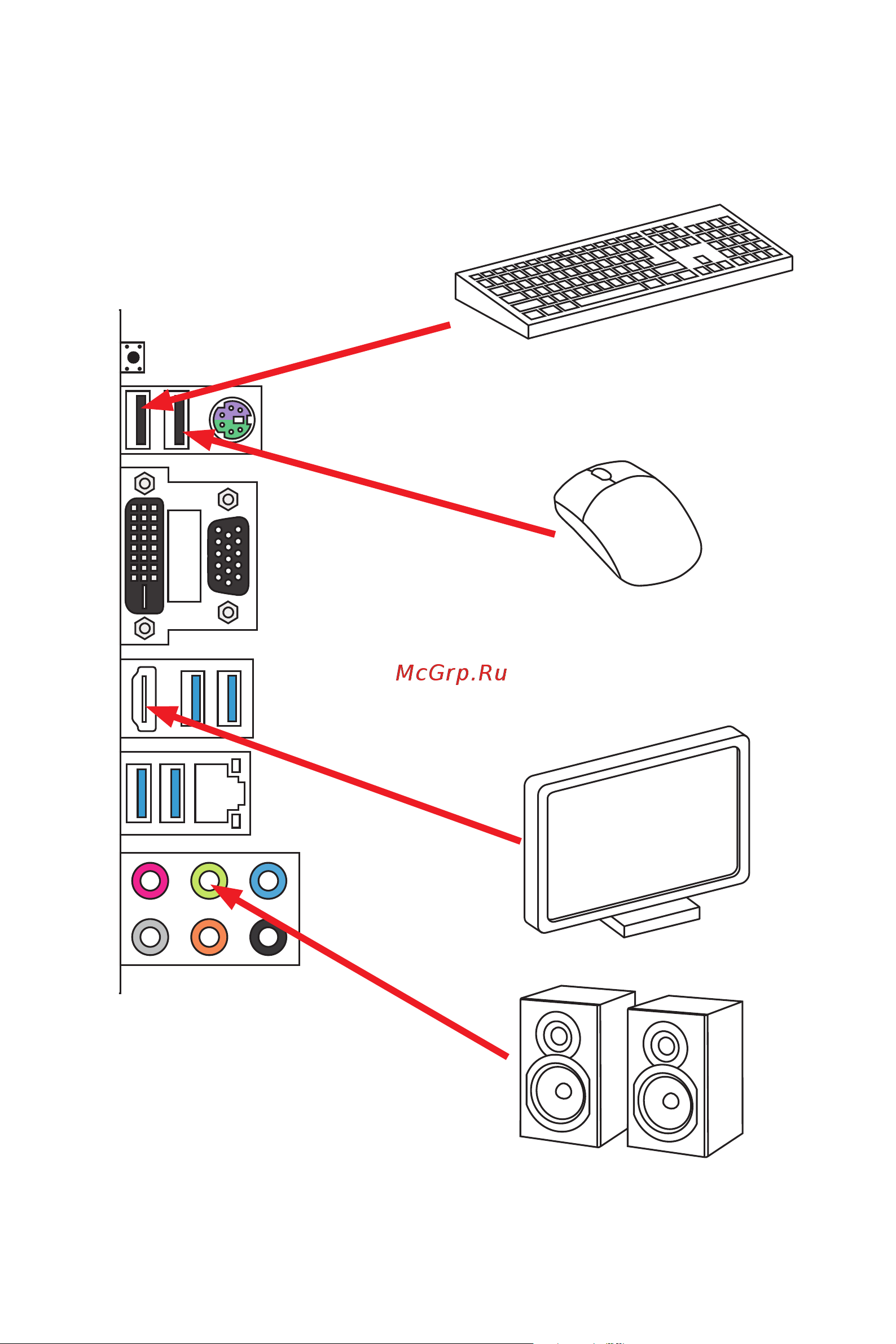MSI B450-A PRO MAX [9/96] Connecting peripheral devices