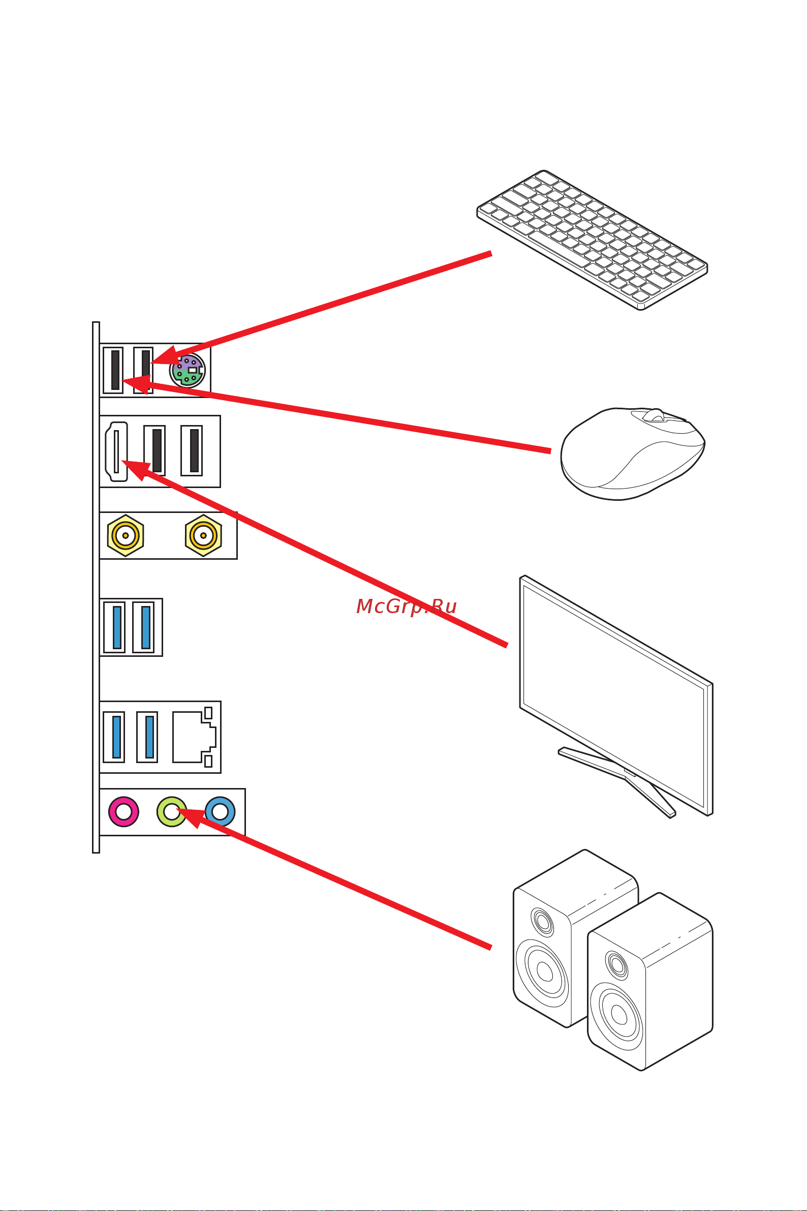 MSI B450M BAZOOKA MAX WIFI [11/71] Connecting peripheral devices