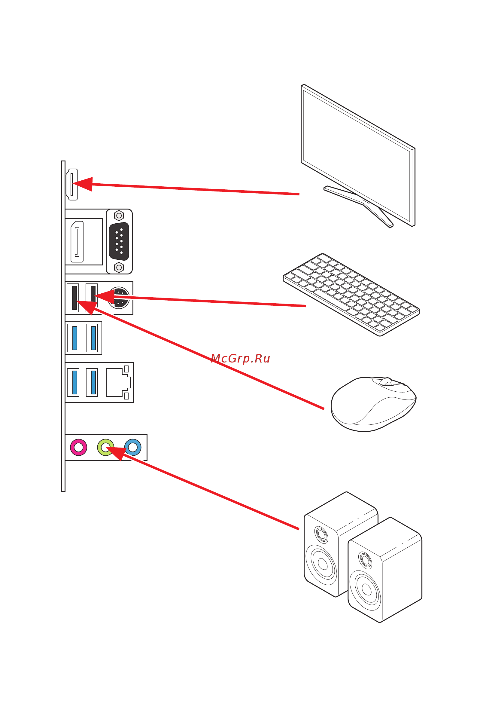 MSI A520M PRO-VDH [11/66] Connecting peripheral devices