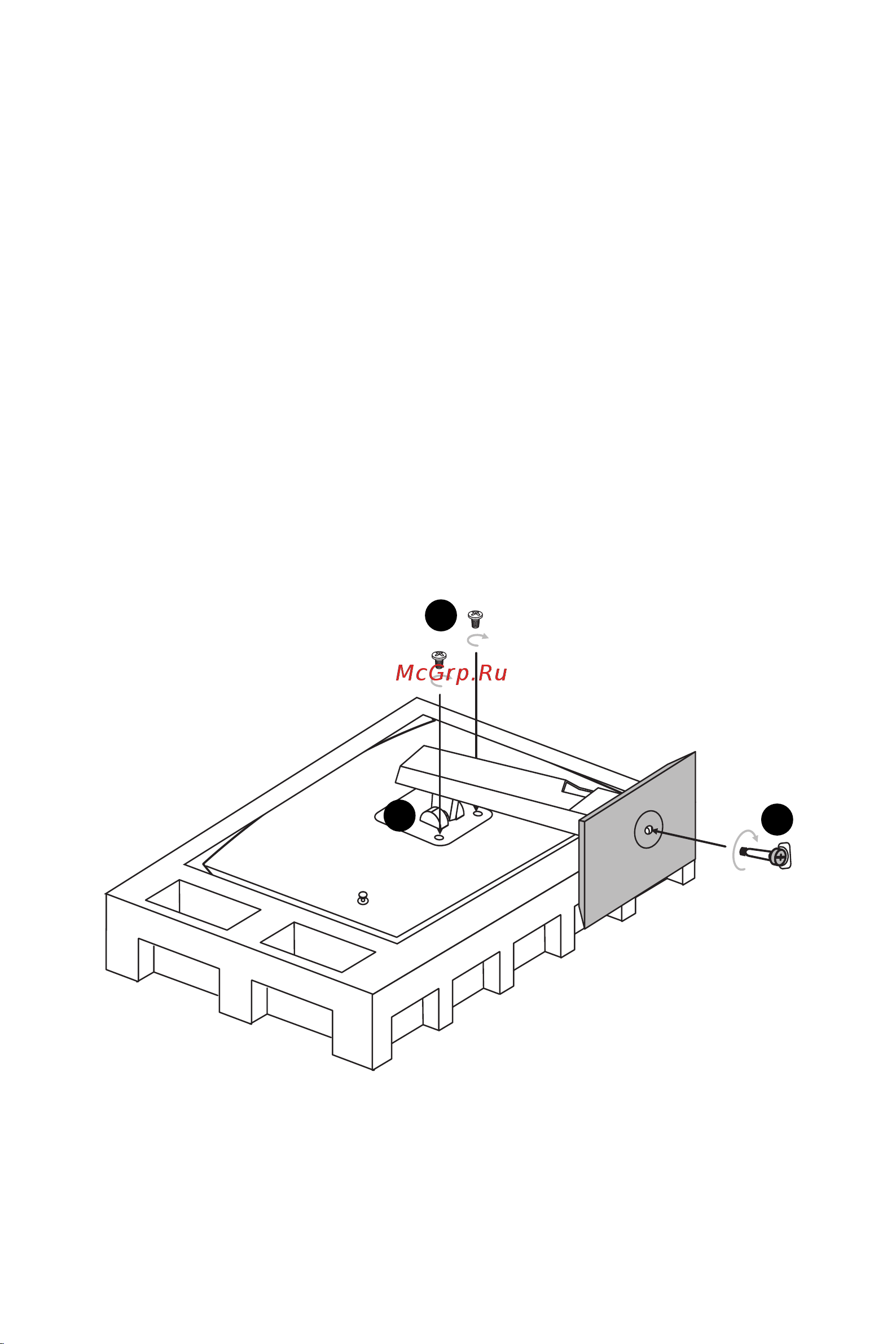 MSI Optix MAG245R2 [4/27] Установка монитора на подставку