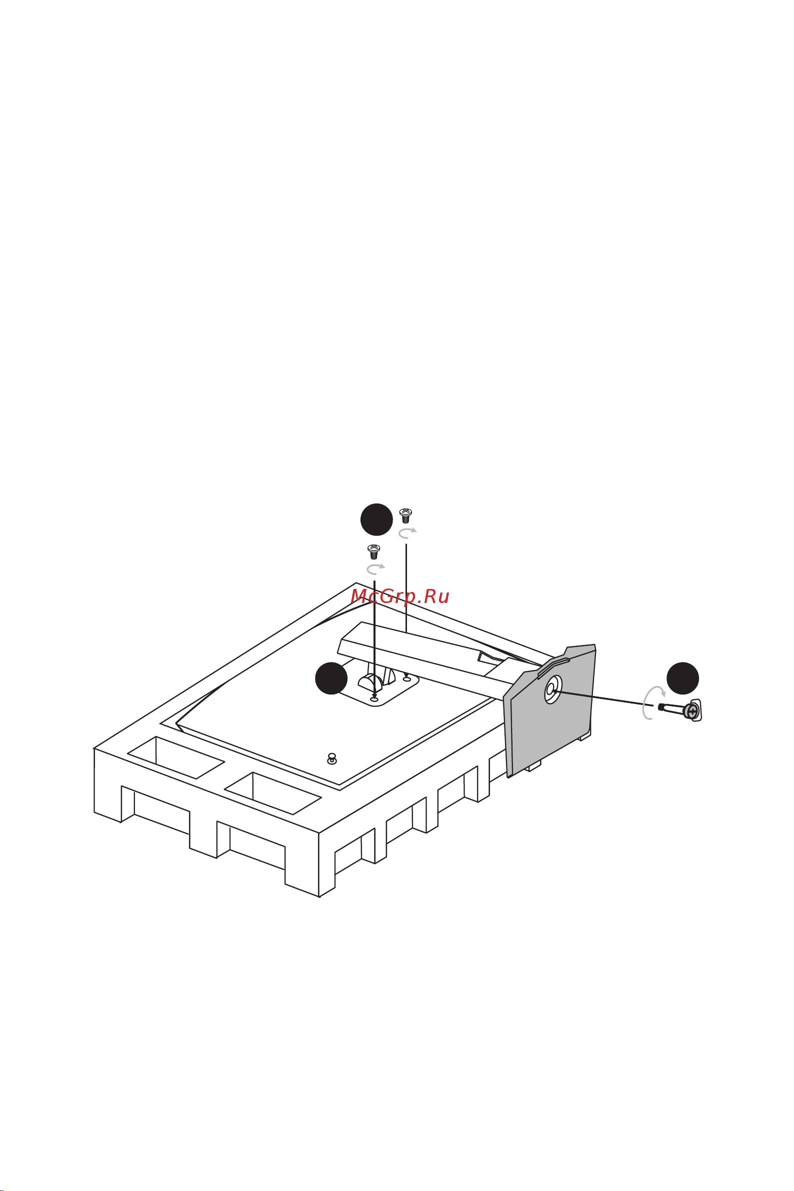MSI Optix MAG301RF [4/28] Установка монитора на подставку