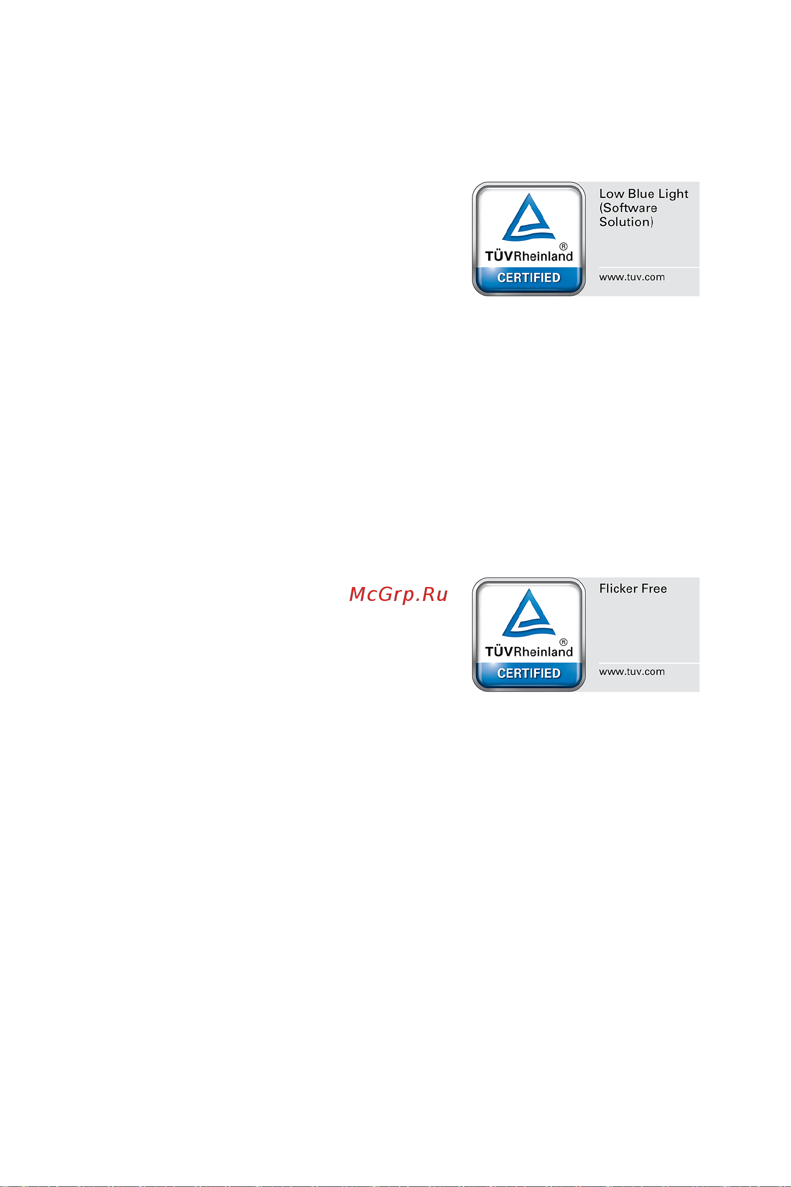 MSI Optix MAG2732 [24/27] Tüv rheinland flicker free certification