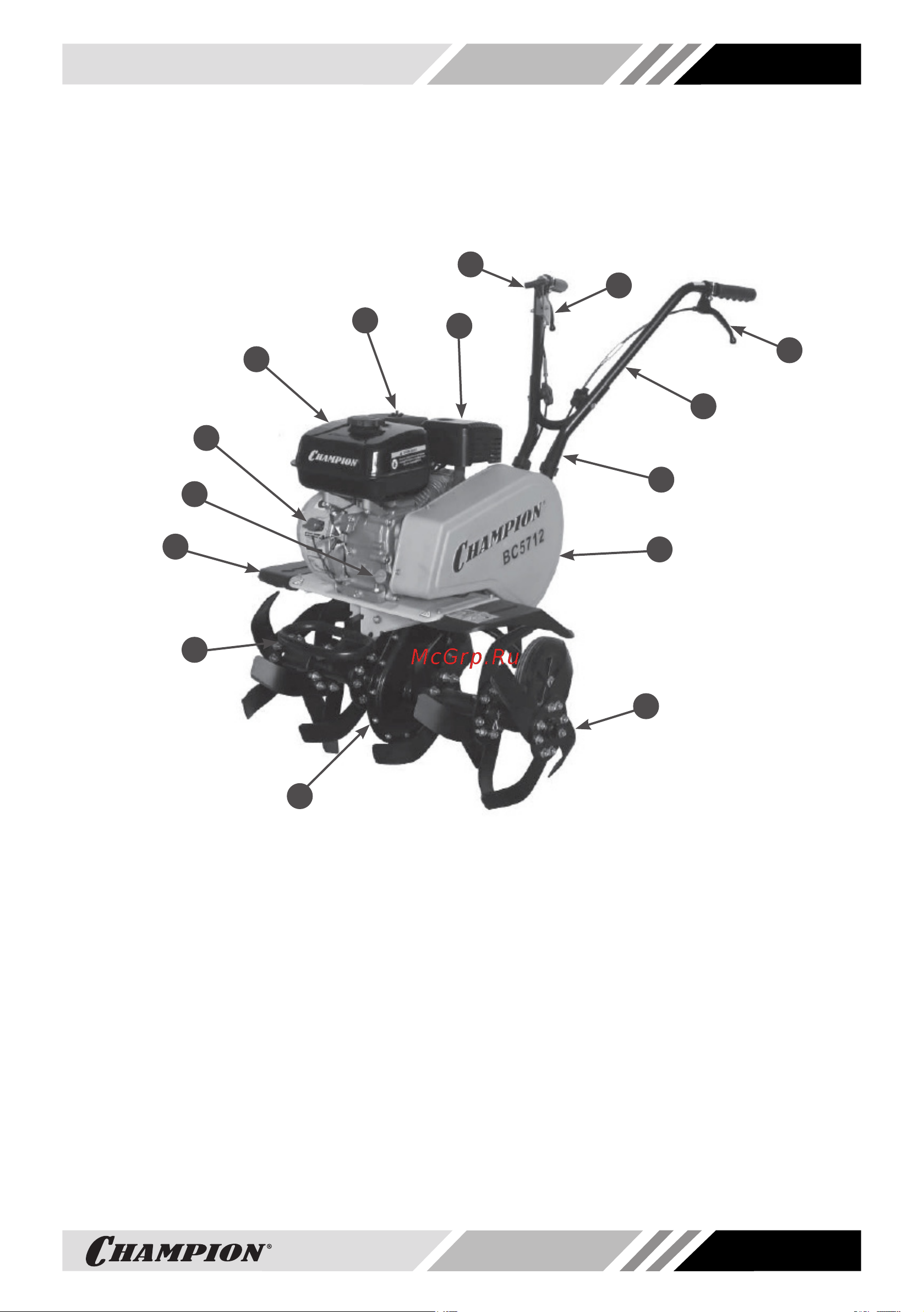 Champion BC5712 [11/36] Основные узлы и органы