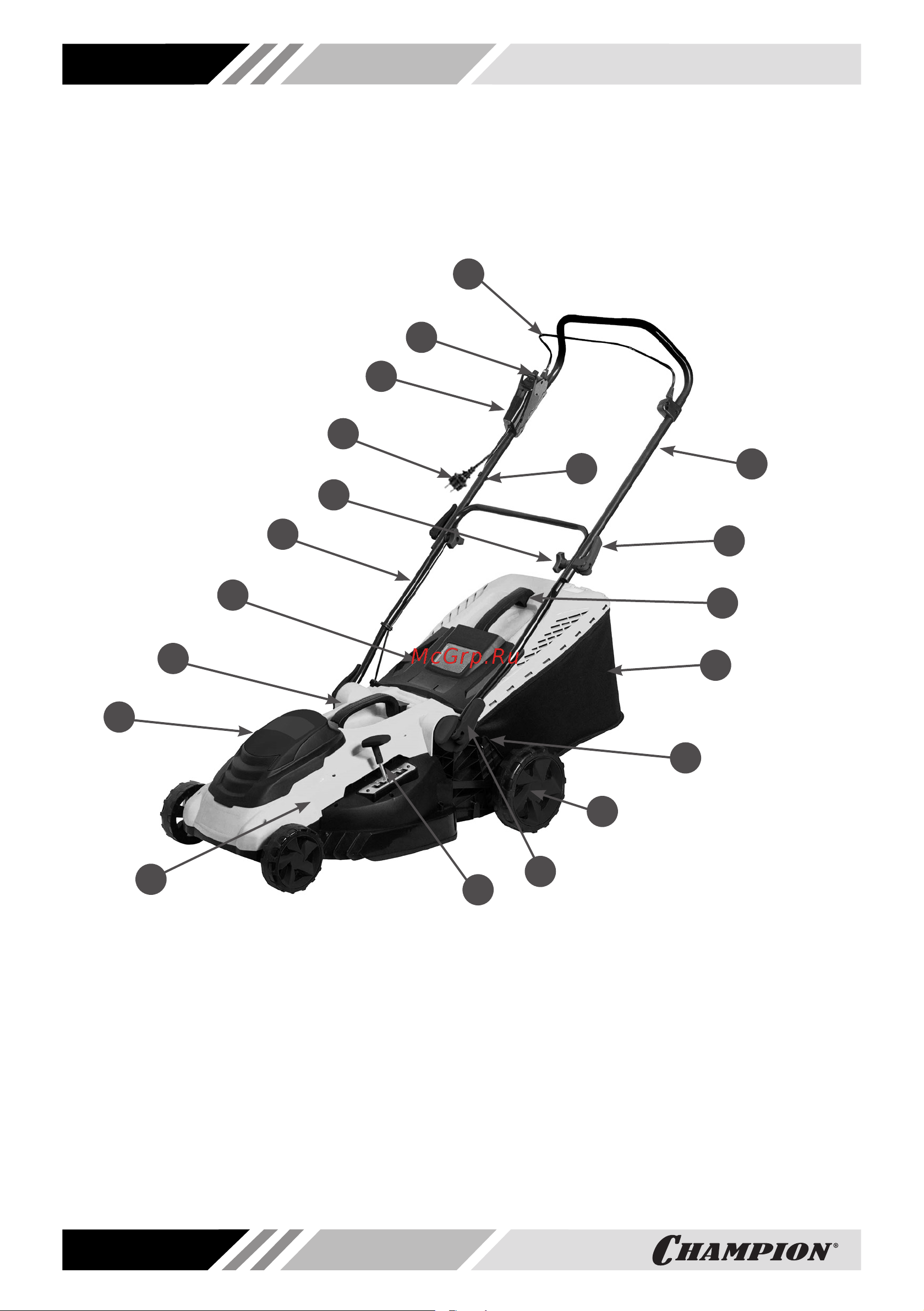 Champion EM4118 [10/24] Основные узлы и органы