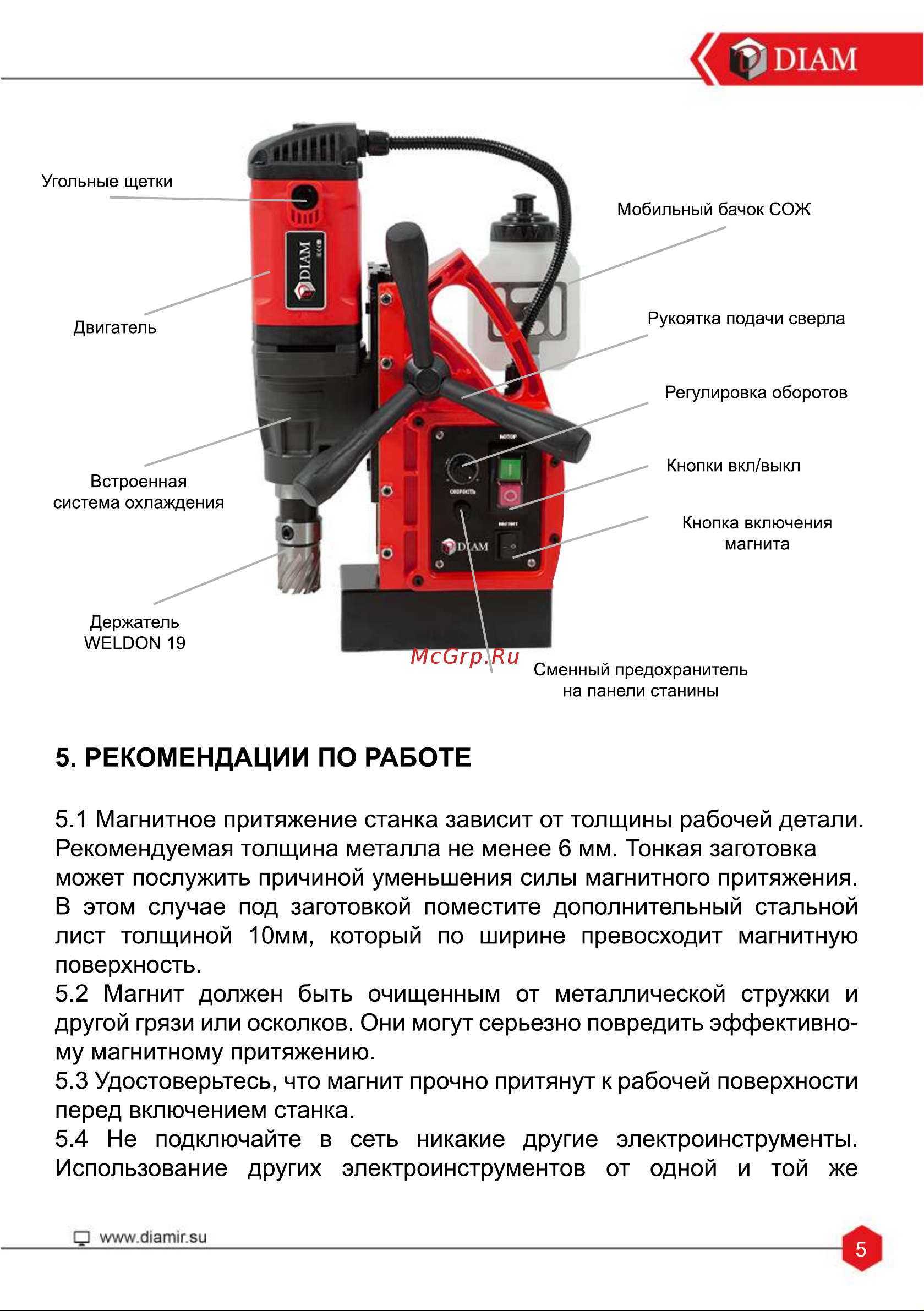 Diam EX-50E Инструкция по эксплуатации онлайн [7/24] 689441