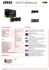 MSI GeForce RTX 4090 VENTUS 3X 24G Спецификация