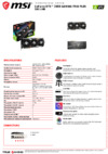 MSI GeForce RTX 3080 GAMING TRIO PLUS 10G LHR Спецификация