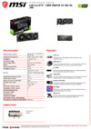 MSI GeForce RTX 3080 VENTUS 3X 10G OC LHR Спецификация