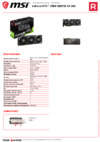 MSI GeForce RTX 3080 VENTUS 3X 10G Спецификация