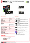 MSI GeForce RTX 3070 GAMING TRIO PLUS 8G LHR Спецификация