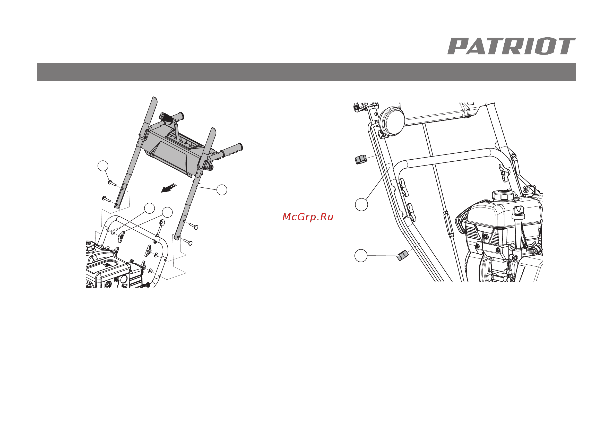 Patriot Сибирь 67 E 426108667 [16/35] Сборка бензинового снегоуборщика