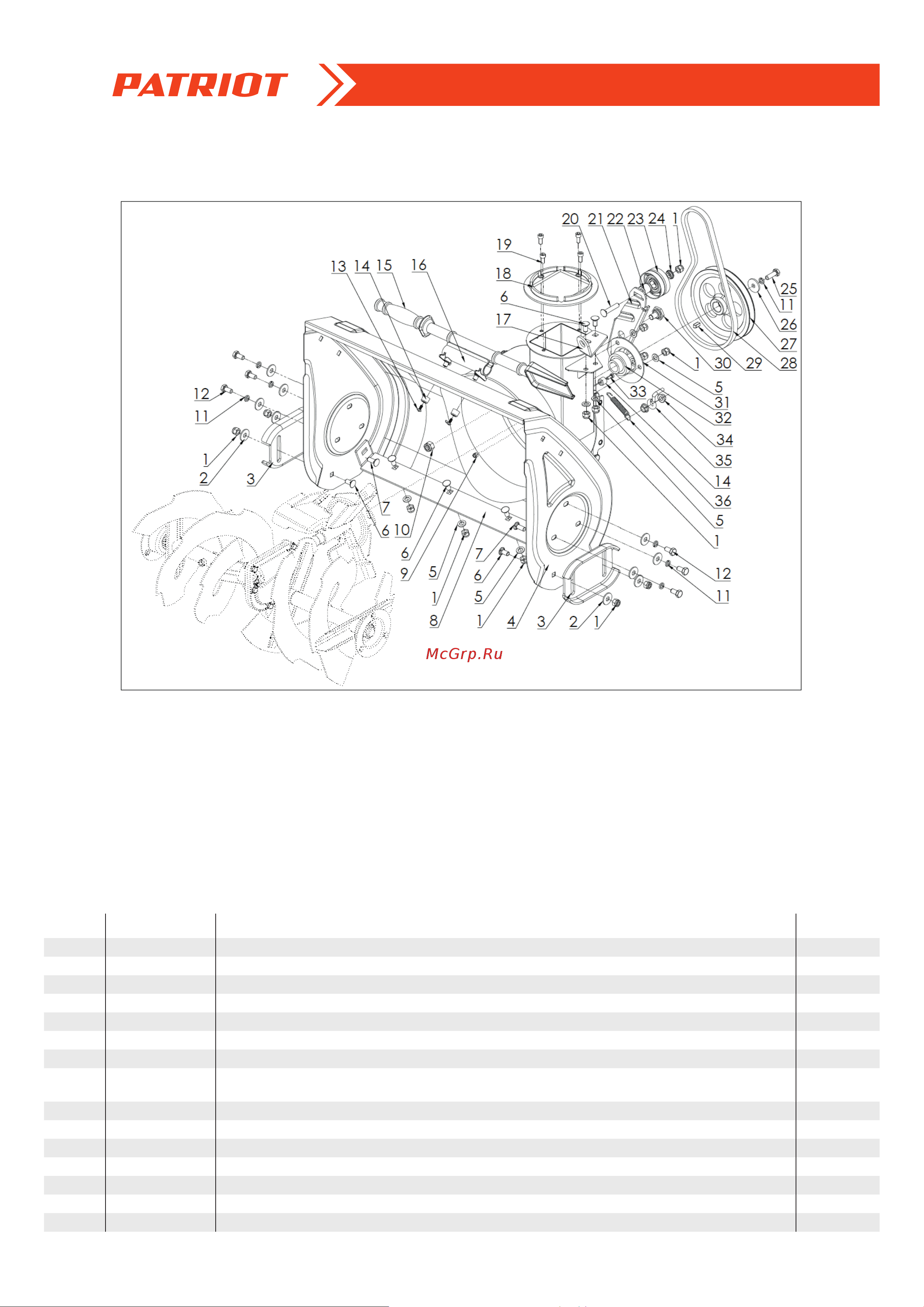 Patriot PS 601 L [5/14] Мотоблок бензиновый