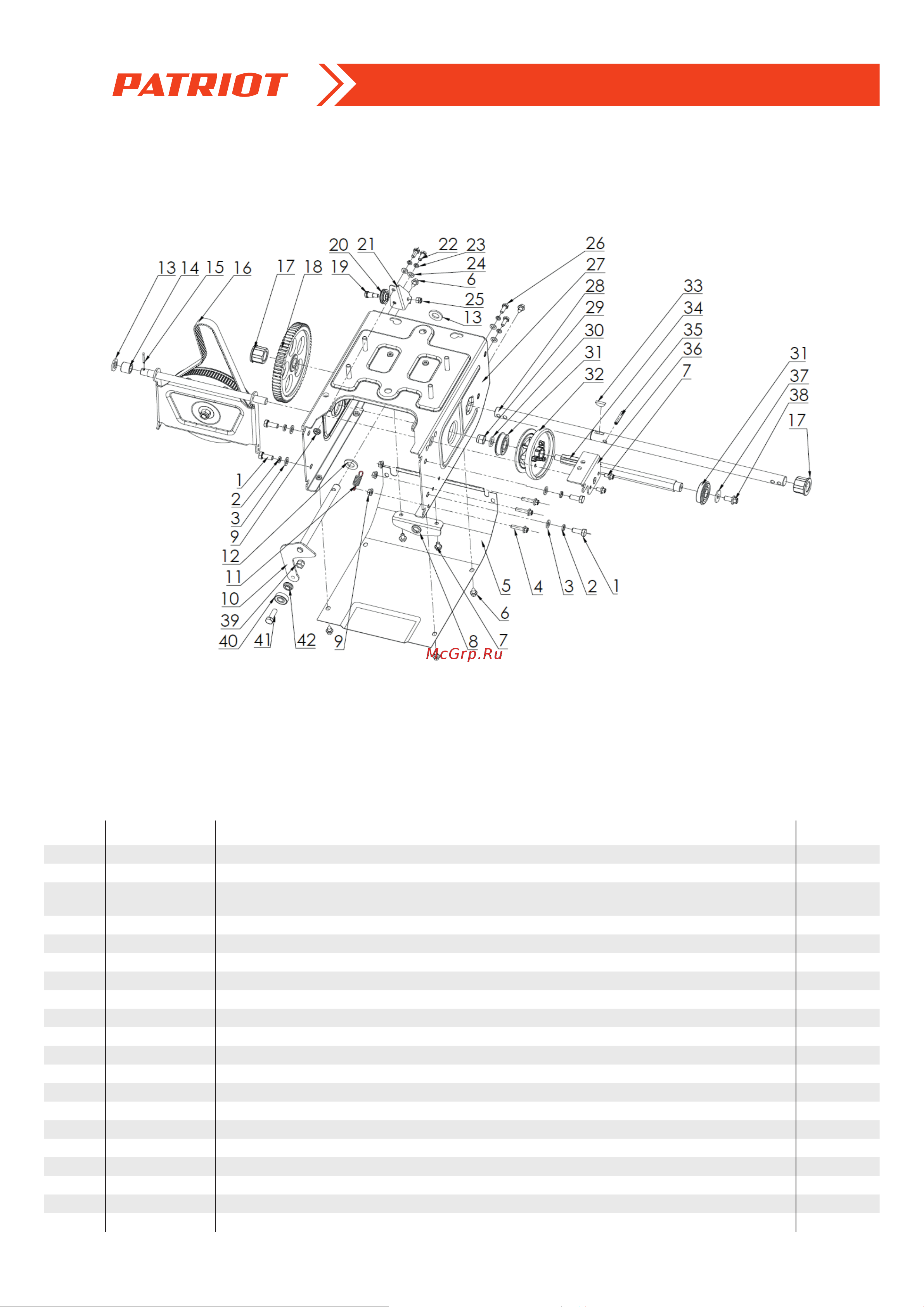 Patriot PS 601 L [8/14] Мотоблок бензиновый