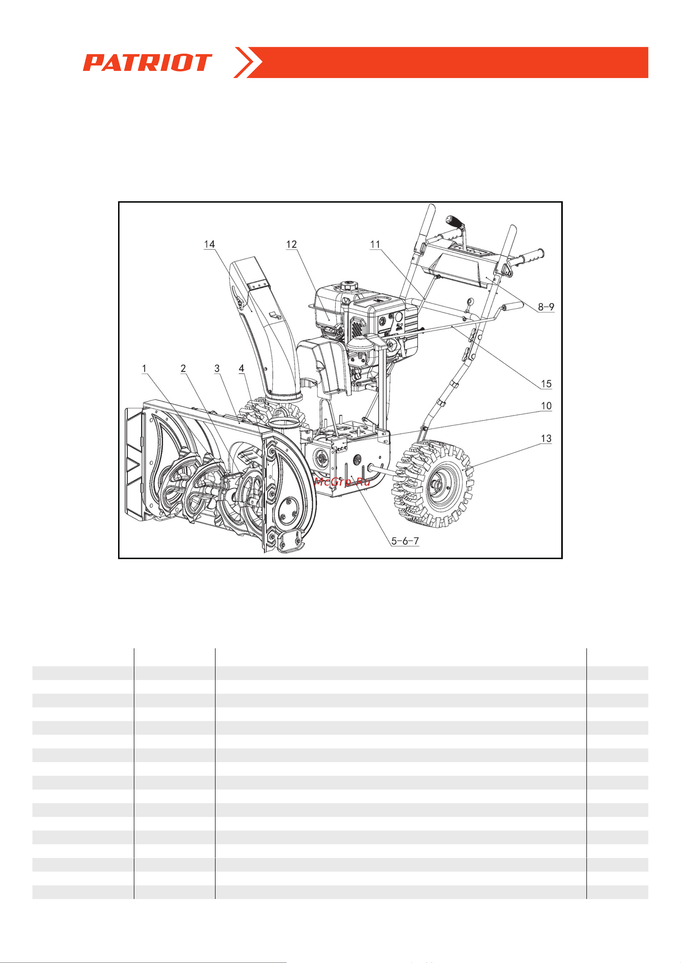 Patriot PS 917 [2/20] Рисунок a узлы в сборе артикул 426 10 8417