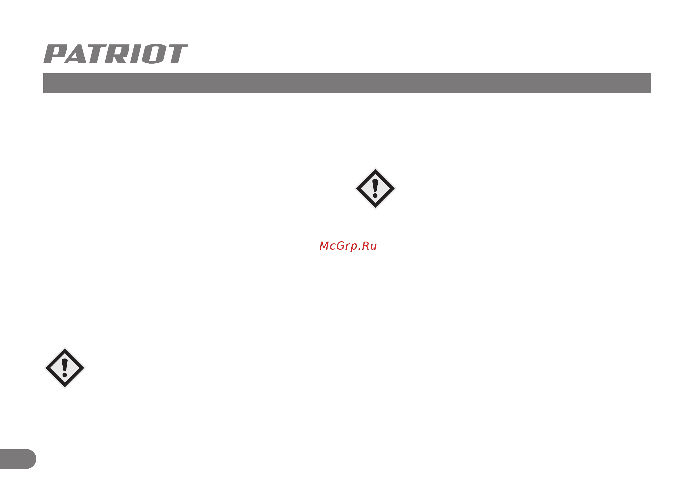 Patriot PS 917 426108417 [11/32] Подготовка к работе