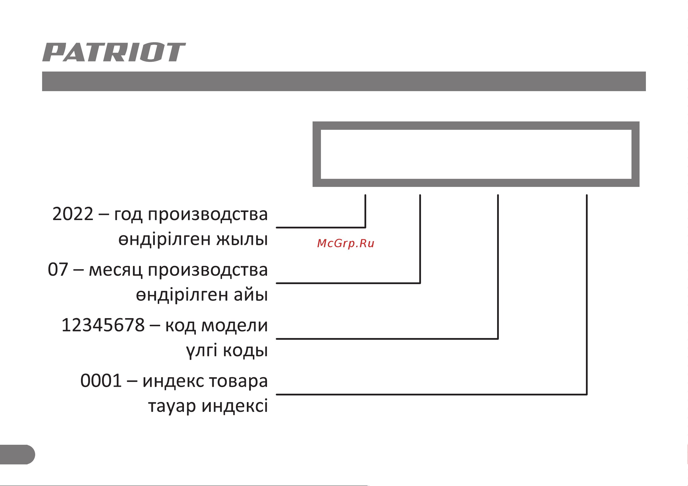 Patriot RX 900 [17/17] 07 12345678 0001