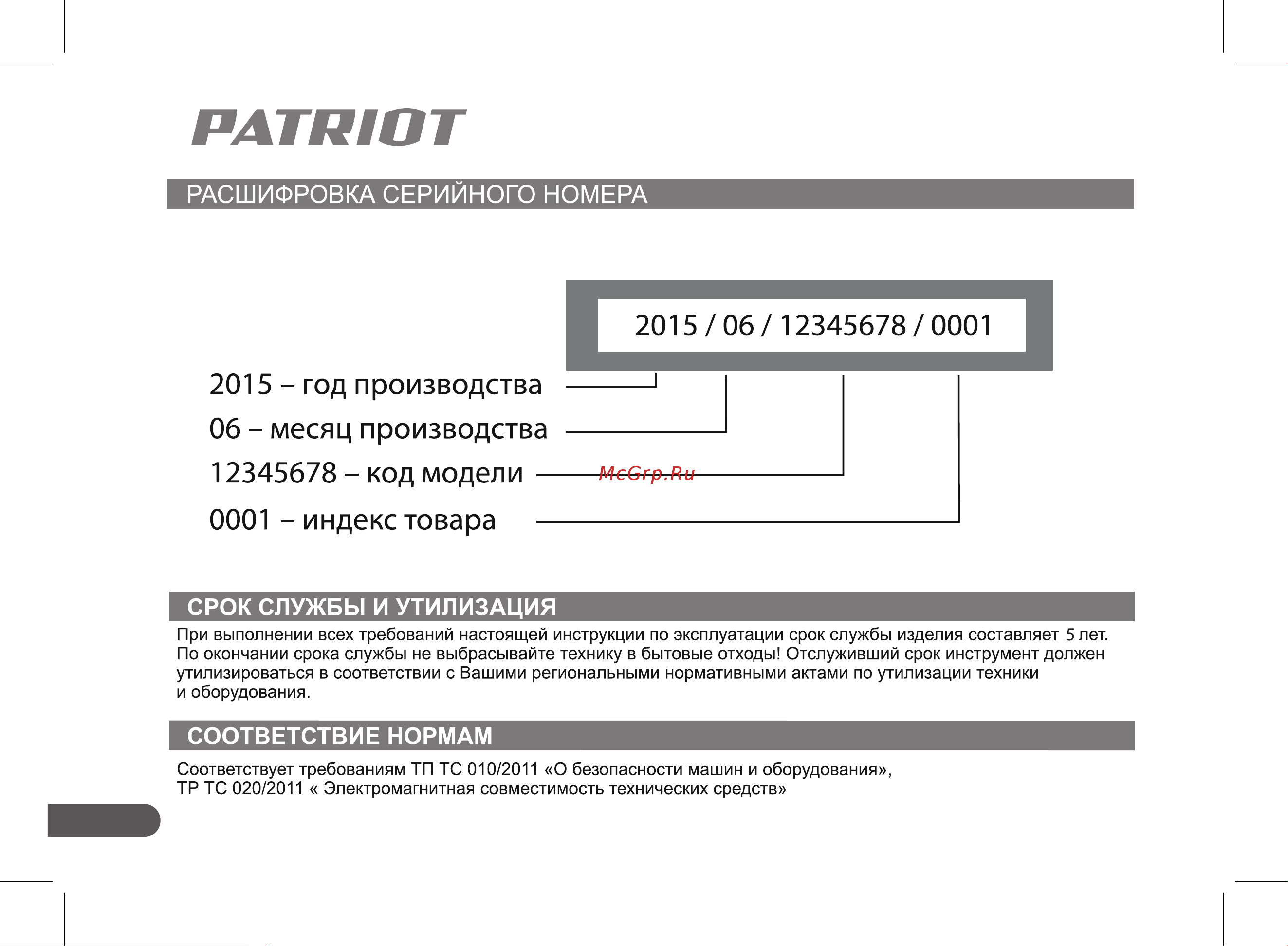 Patriot PT420WF-12 755302466 Инструкция онлайн [38/48] 837908